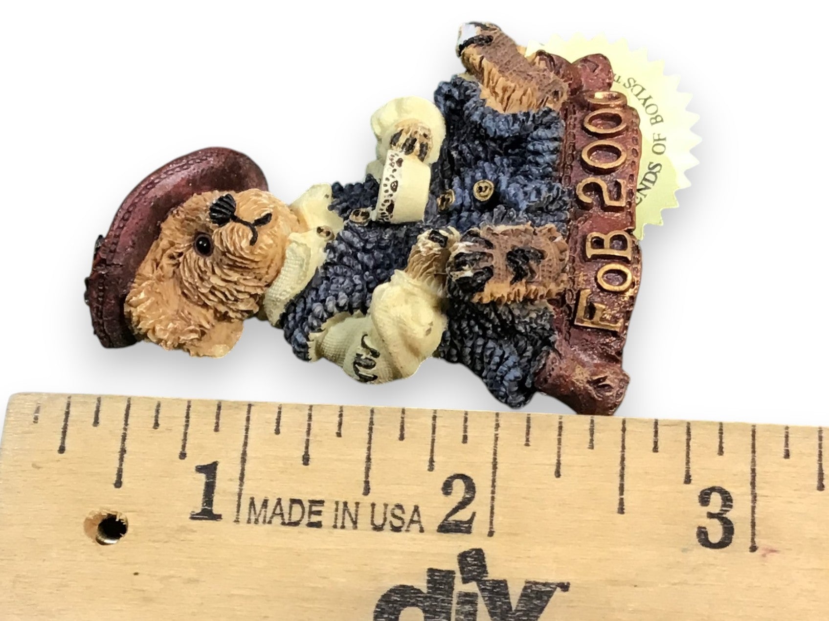 Boyds Bearwear Collectible Pin – FoB 2000 Event Piece #02000-11 – Vintage Bear Accessory (New in Package)