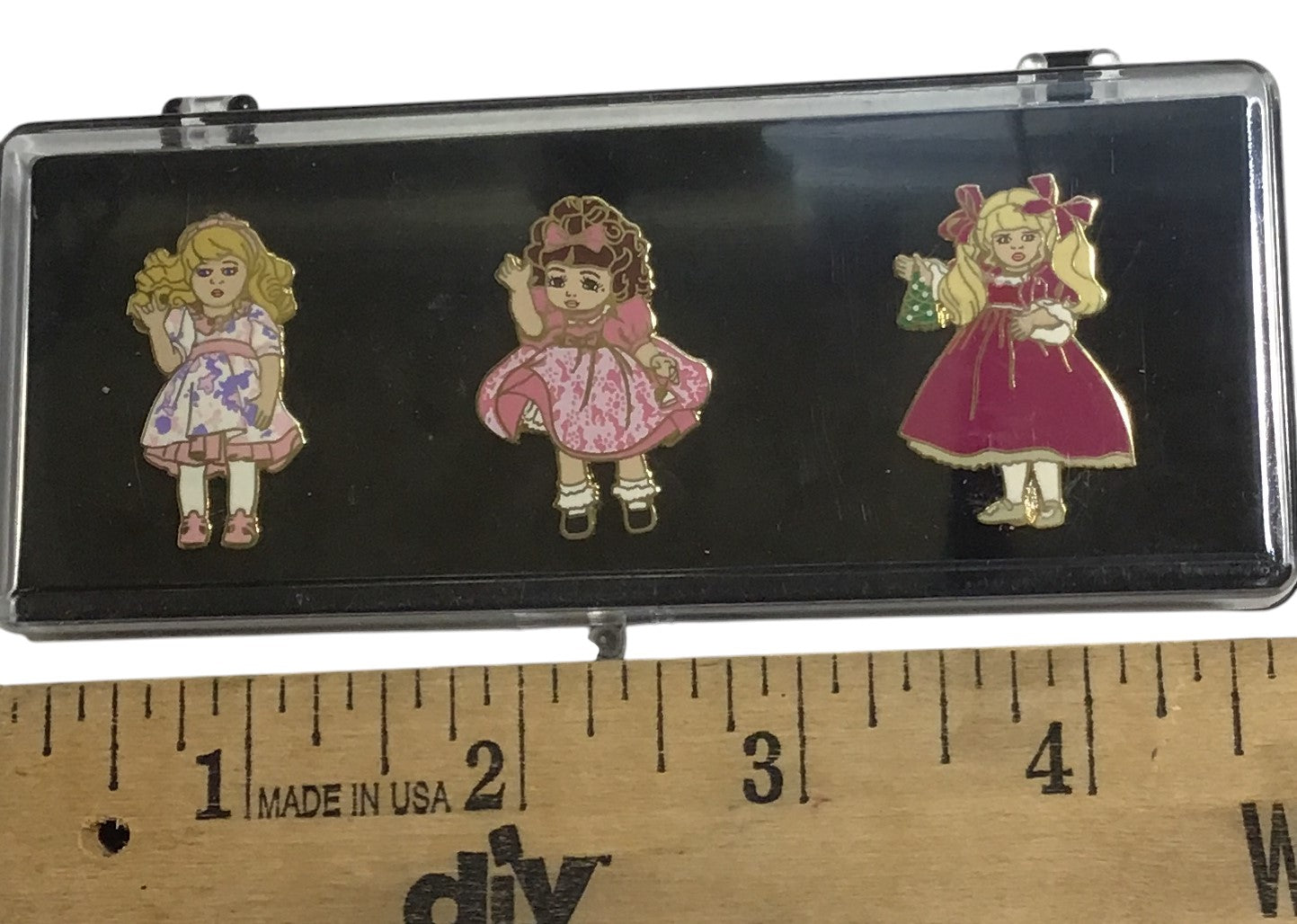 Vintage Doll Enamel Pin Set – Traci Adora Belle Helena – Knickerbocker