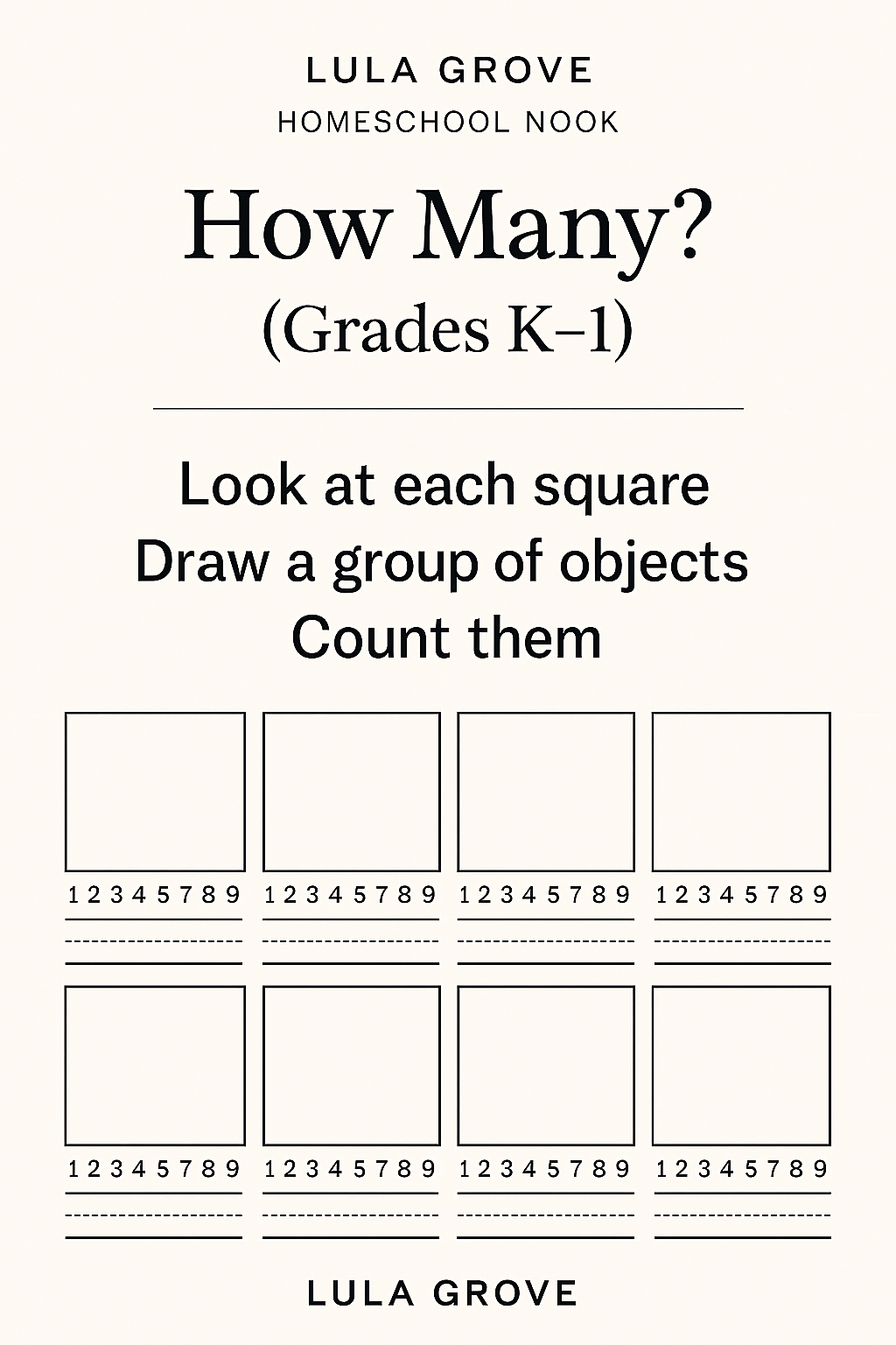 How Many? (Grades K–1)