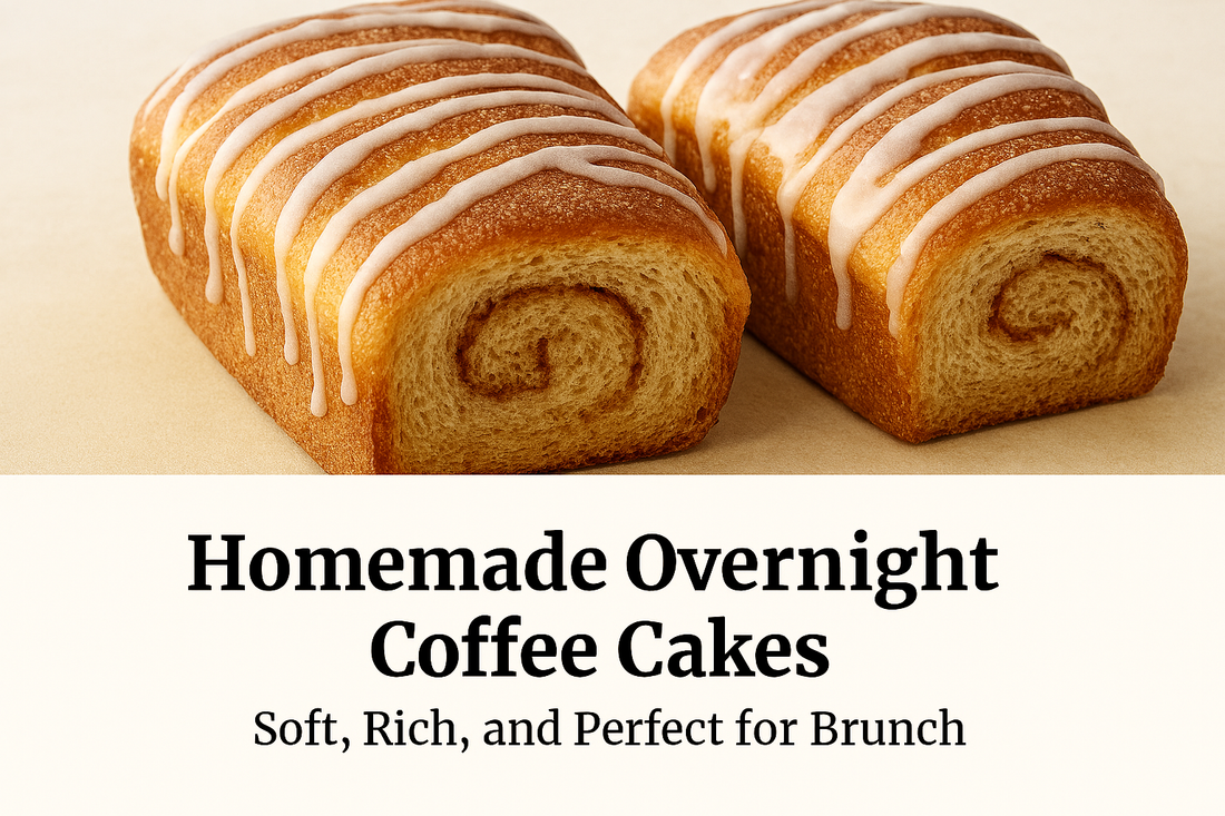 Homemade Overnight Coffee Cakes with Cinnamon Sugar – Soft, Rich, and Perfect for Brunch