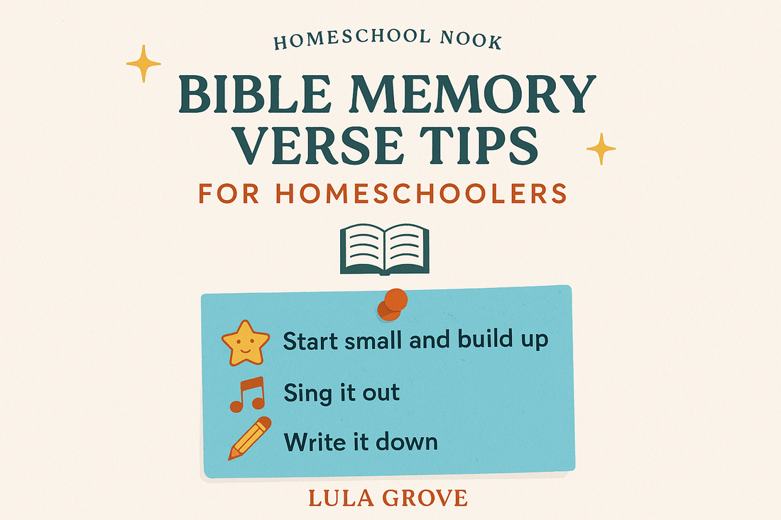 Bible Memory Verse Tips for Homeschoolers