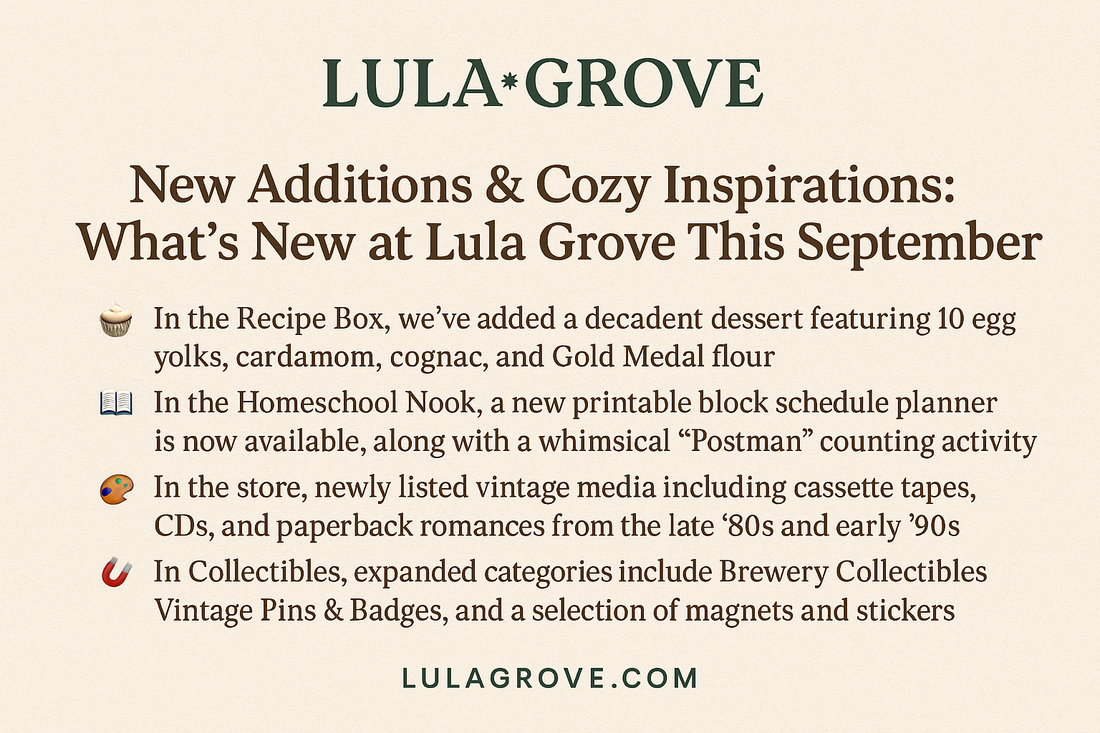 New Additions & Cozy Inspirations: What’s New at Lula Grove This September