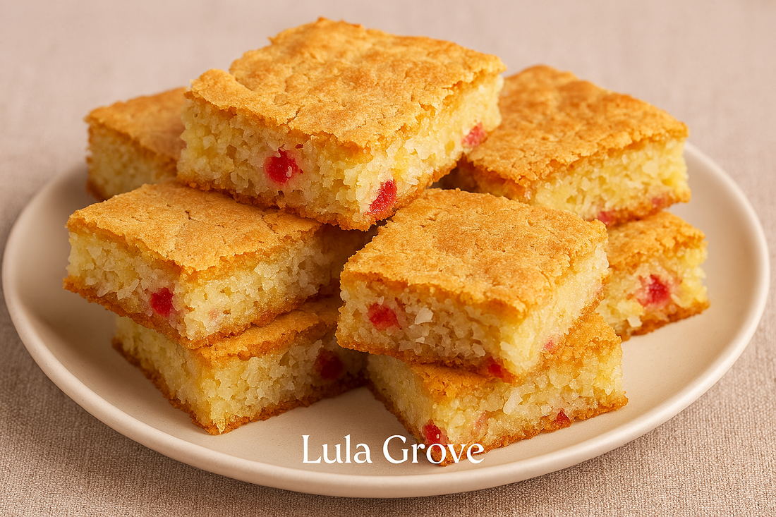 Cherry Coconut Bars – A Sweet & Tropical Treat from Lula Grove