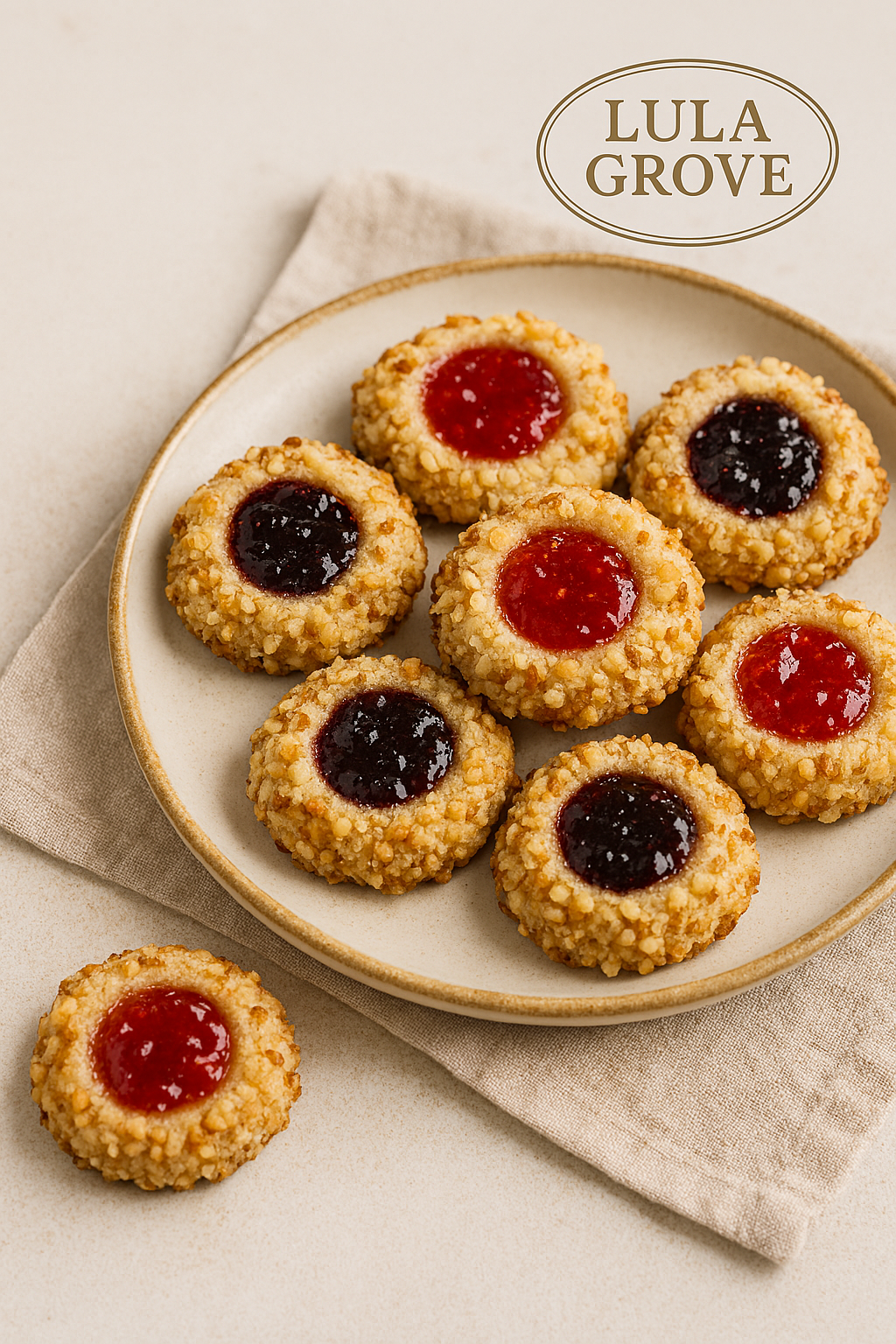 Thumbprint Cookies with Jewel-Tone Jam – A Classic Treat from Lula Grove’s Recipe Box
