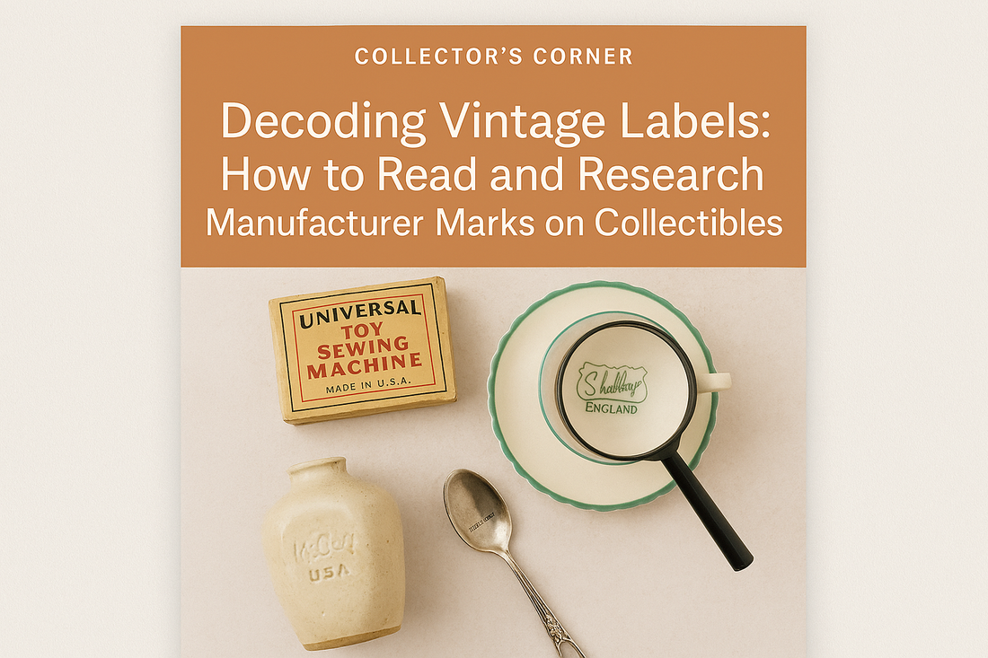Decoding Vintage Labels: How to Read and Research Manufacturer Marks on Collectibles