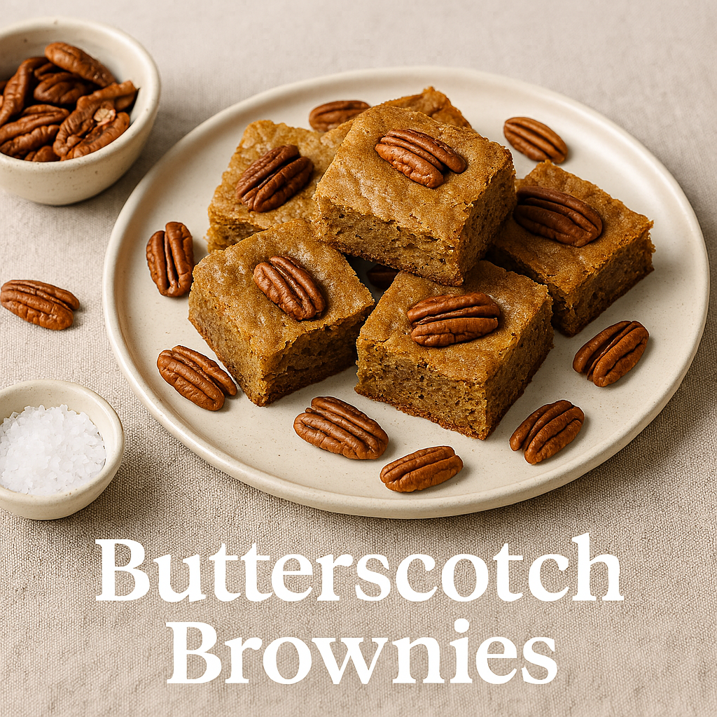 Butterscotch Brownies – A Low-Fat Chewy Classic
