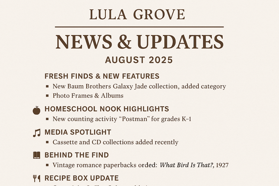 Lula Grove News & Updates – August 2025