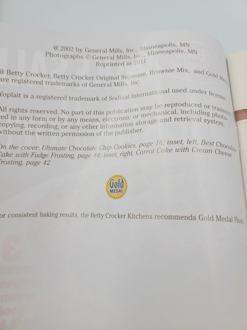 Betty Crocker Bake Sale Bestsellers Cookbook – 2002 Edition, Reprinted 2011