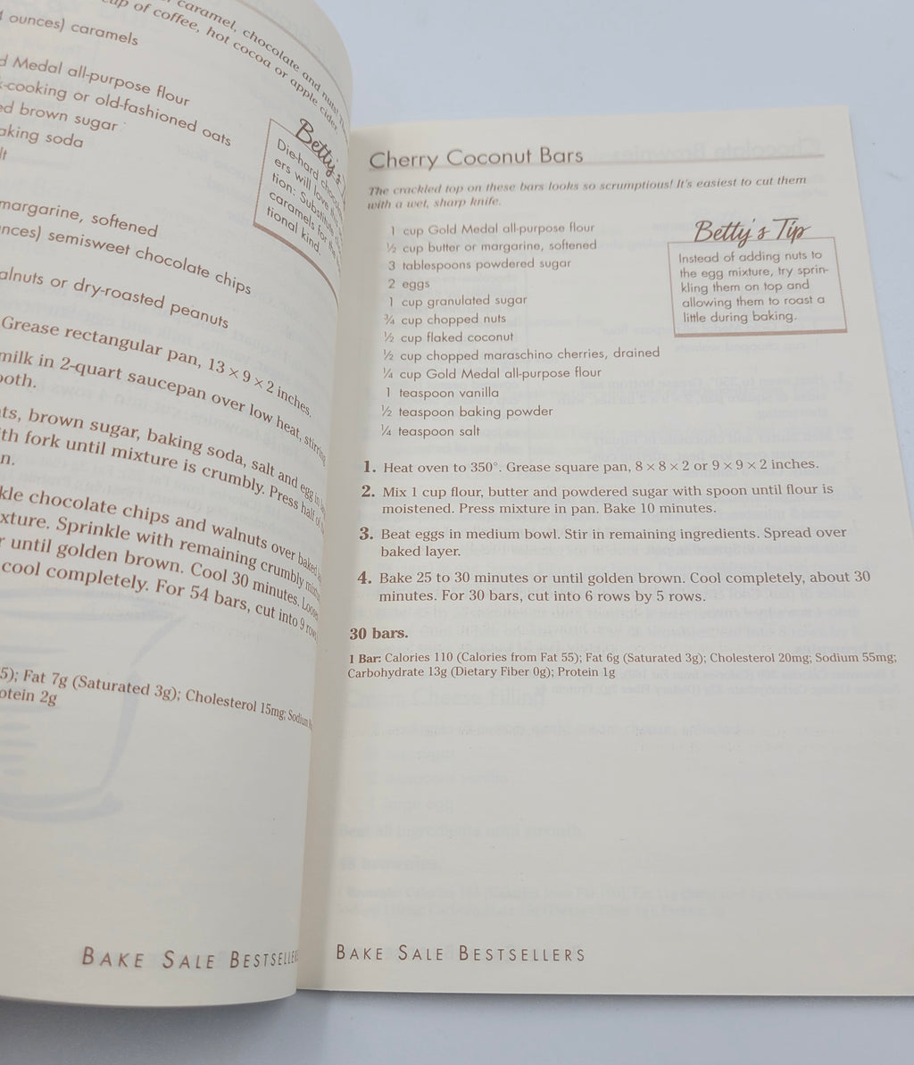 Betty Crocker Bake Sale Bestsellers Cookbook – 2002 Edition, Reprinted 2011