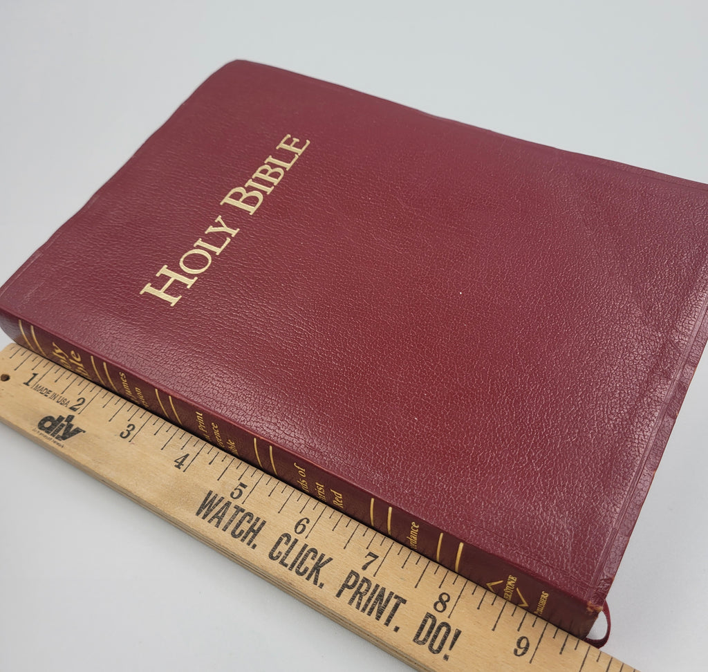 KJV Giant Print Reference Bible – Holman 1998 Burgundy – Vintage Edition