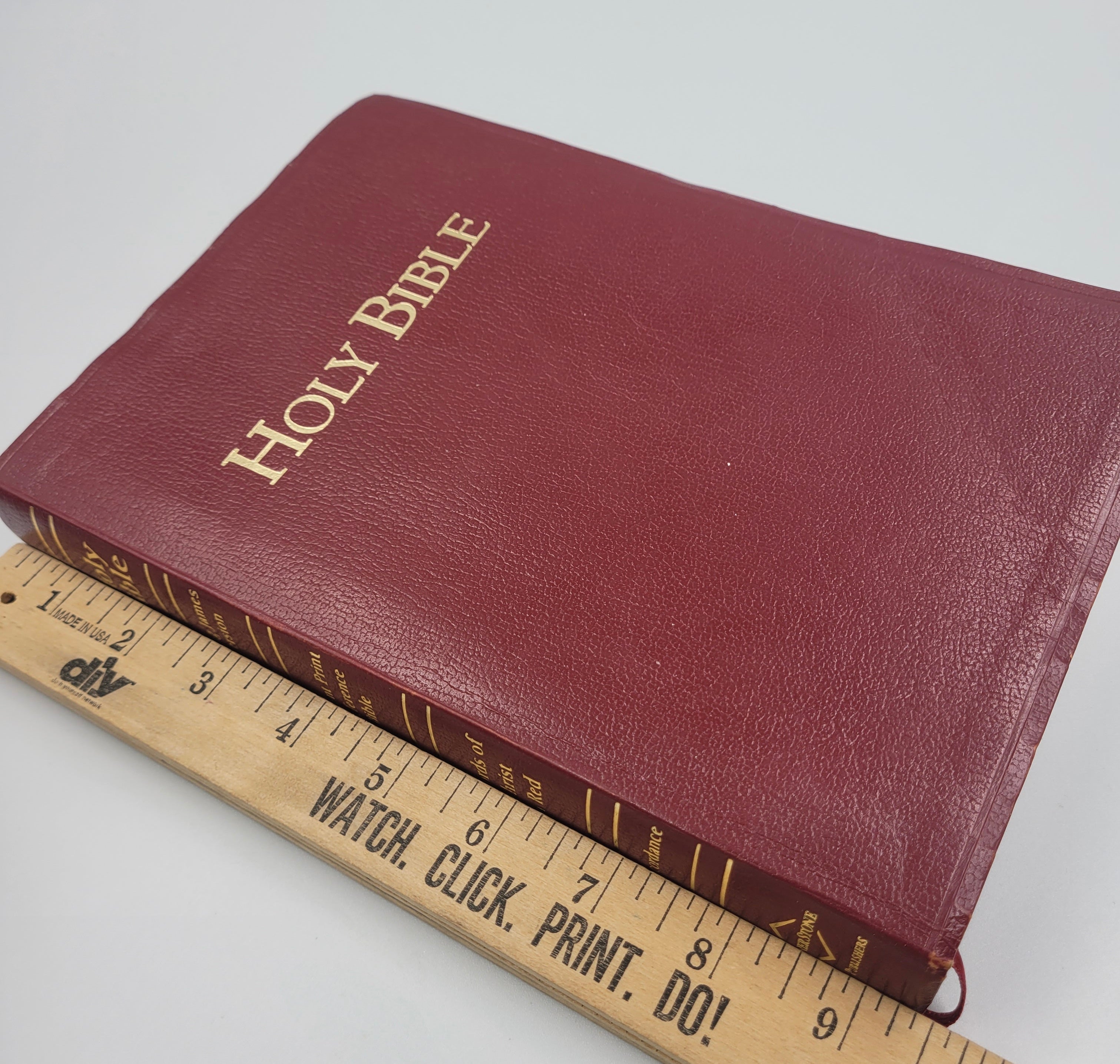 KJV Giant Print Reference Bible – Holman 1998 Burgundy – Vintage Edition