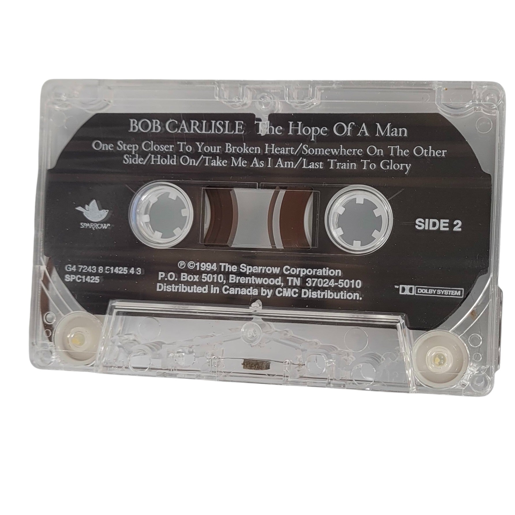 Bob Carlisle – The Hope of a Man (1994) Cassette Tape | Sparrow Records | Tested & Working