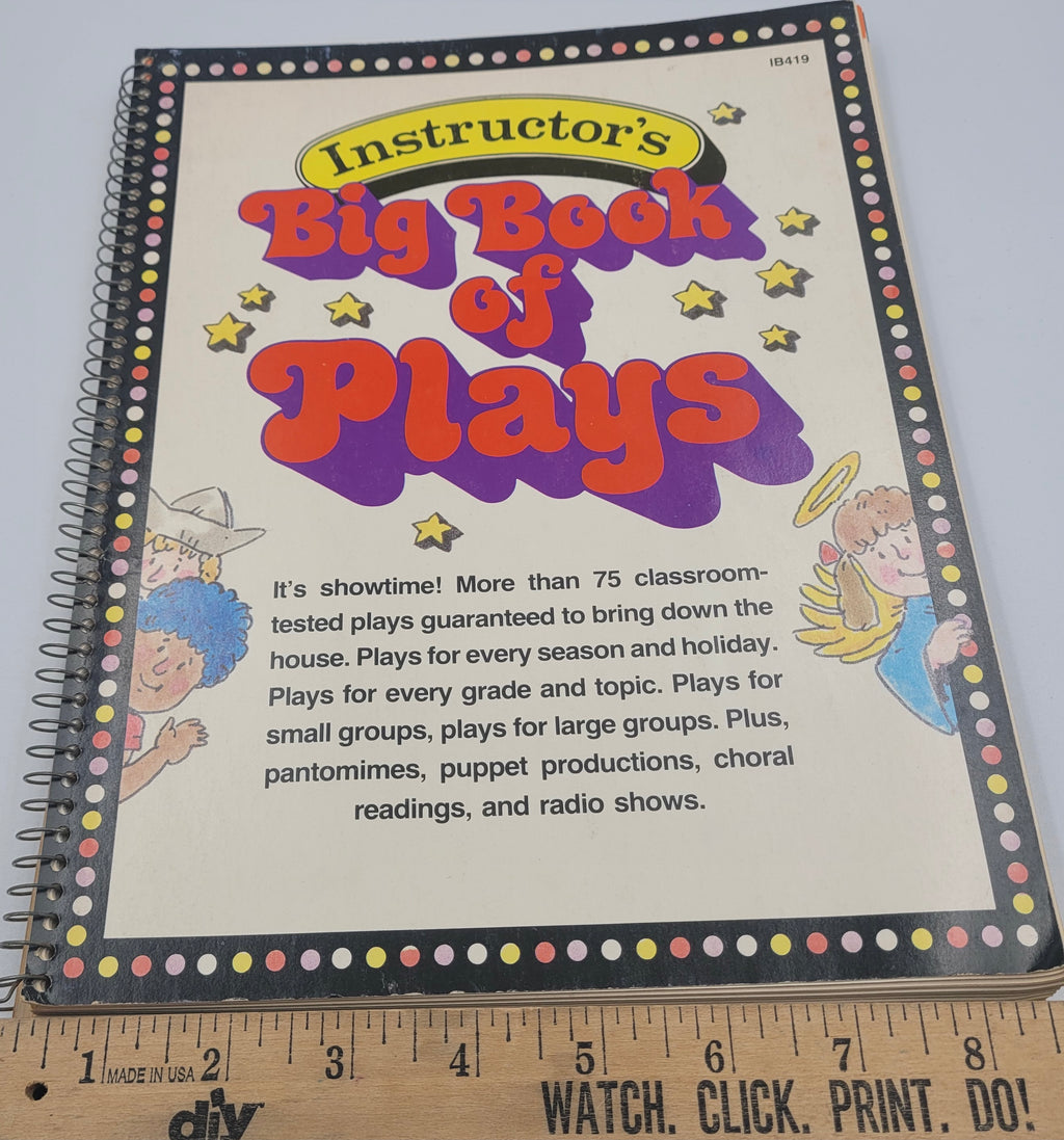 Instructor's Big Book of Plays – Vintage Spiralbound Classroom Theater Guide