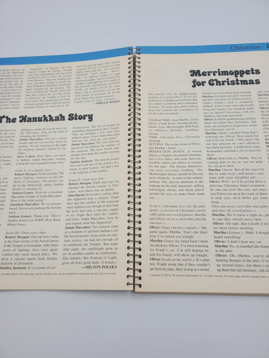 Instructor's Big Book of Plays – Vintage Spiralbound Classroom Theater Guide