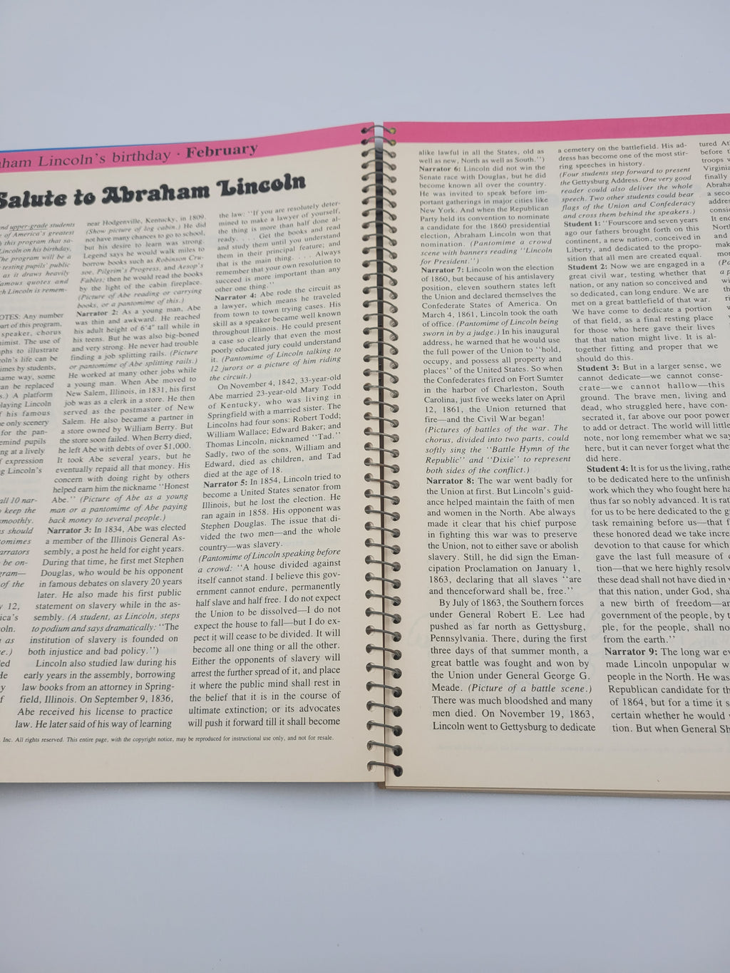 Instructor's Big Book of Plays – Vintage Spiralbound Classroom Theater Guide