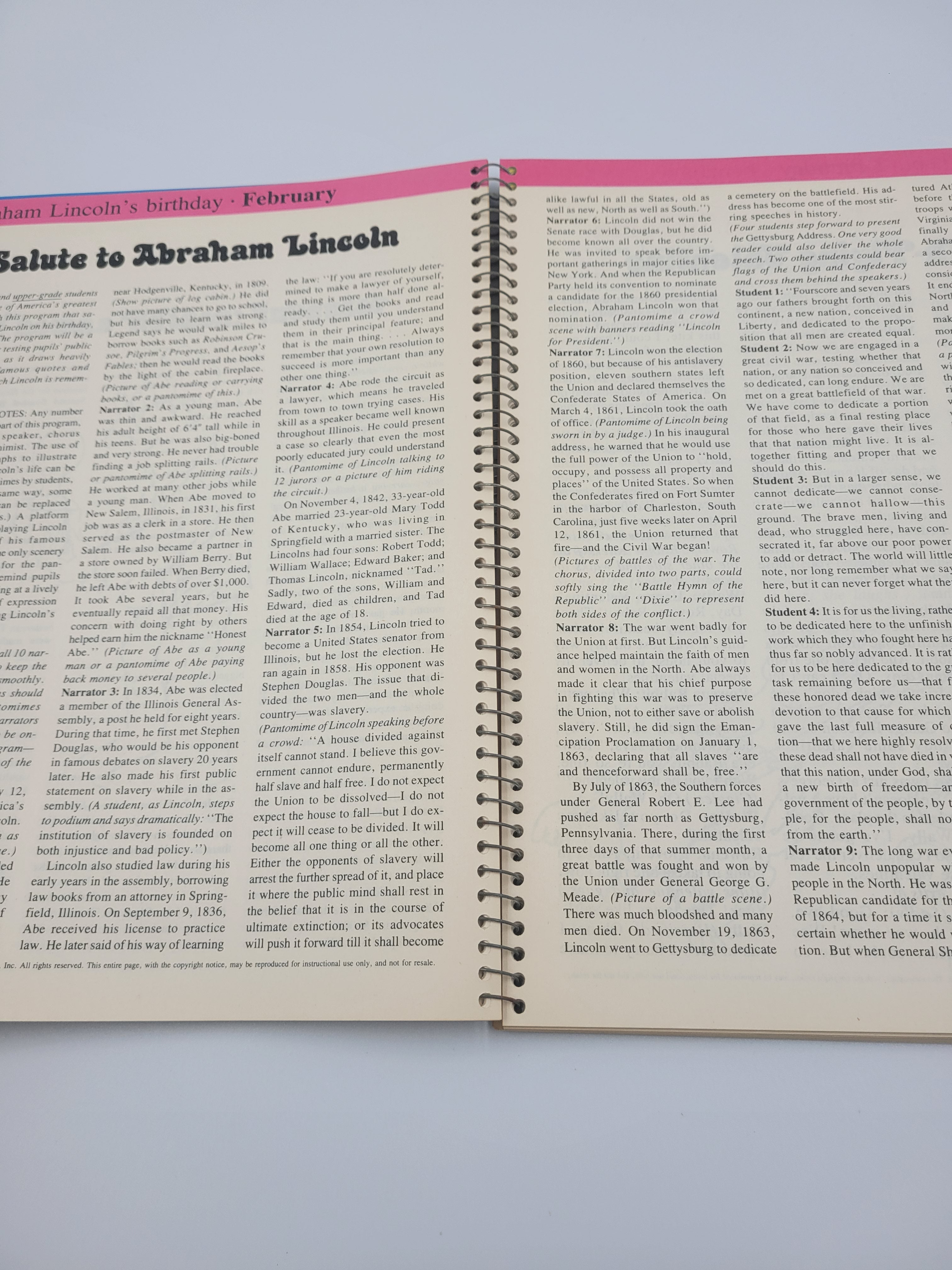 Instructor's Big Book of Plays – Vintage Spiralbound Classroom Theater Guide