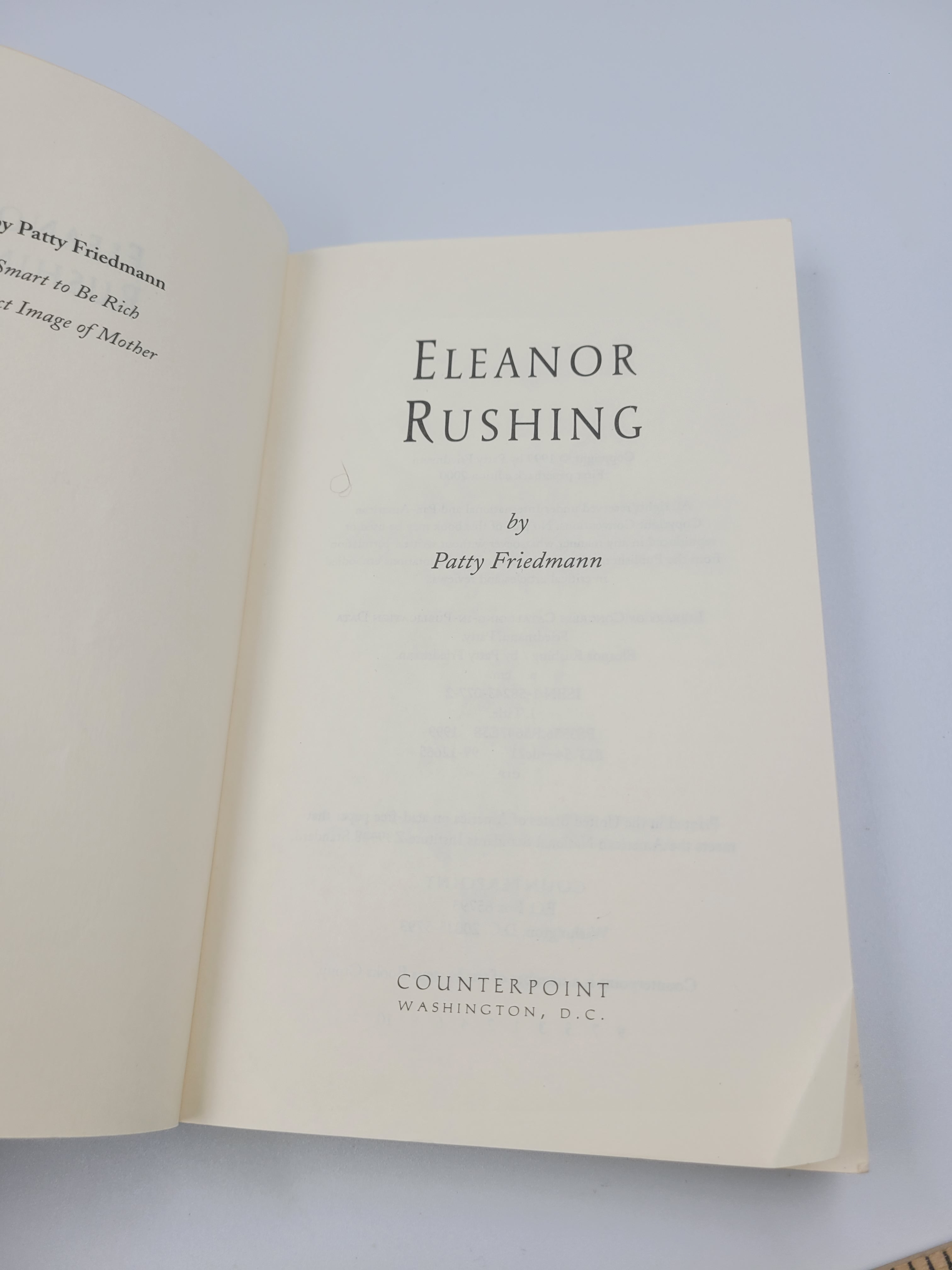 Eleanor Rushing by Patty Friedmann (1999) – First Paperback Edition