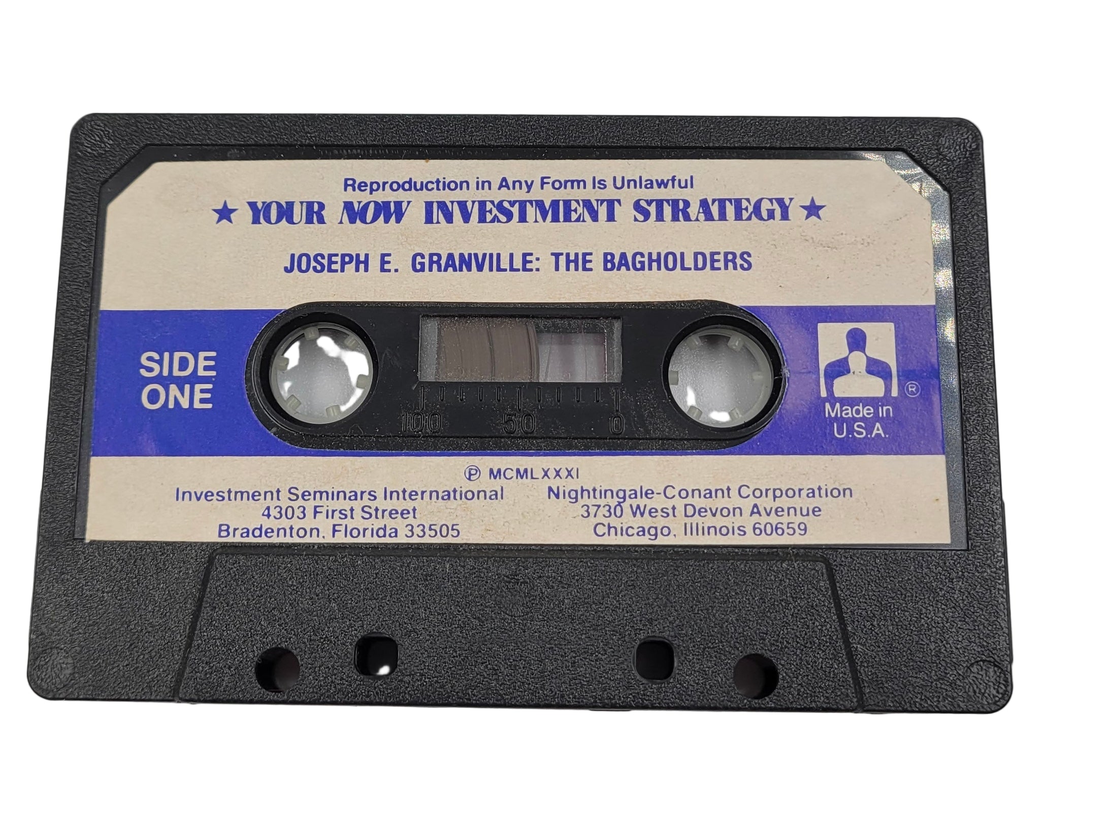 Joseph E. Granville – Your Now Investment Strategy (1981) | Vintage Cassette Tape