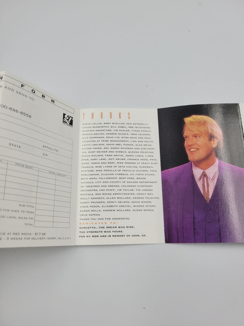 John Tesh – Live at Red Rocks (1995 Cassette Tape) | Colorado Symphony Orchestra