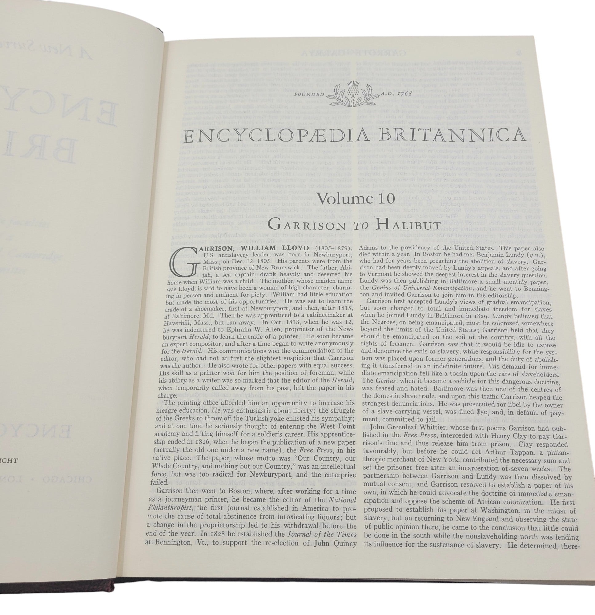 Encyclopaedia (Encyclopedia) Britannica Volume 10 (1967) – Garrison to Halibut – 15th Edition