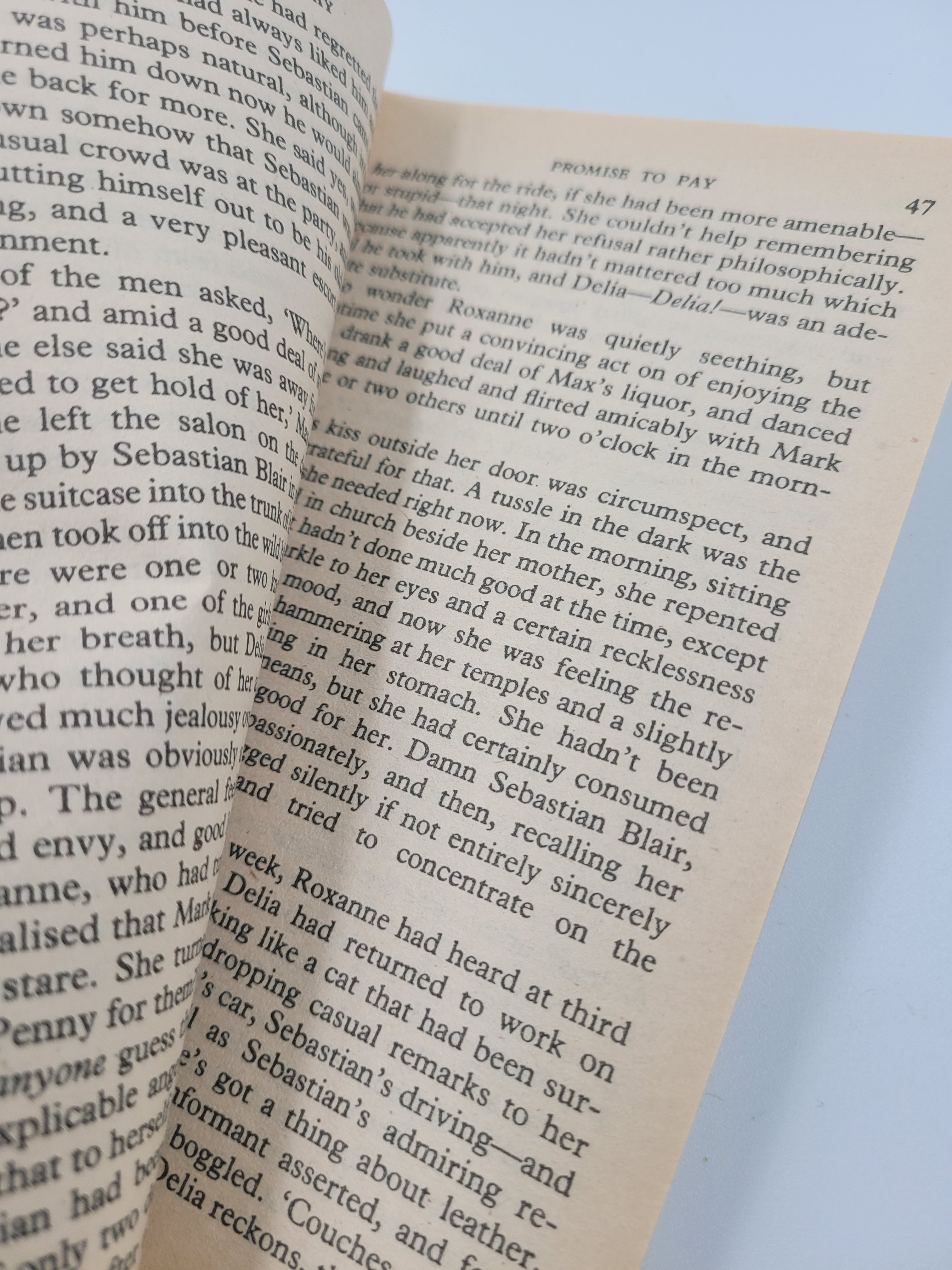 Promise to Pay by Daphne Clair – Harlequin Presents #481 (1982) – Vintage Romance Paperback