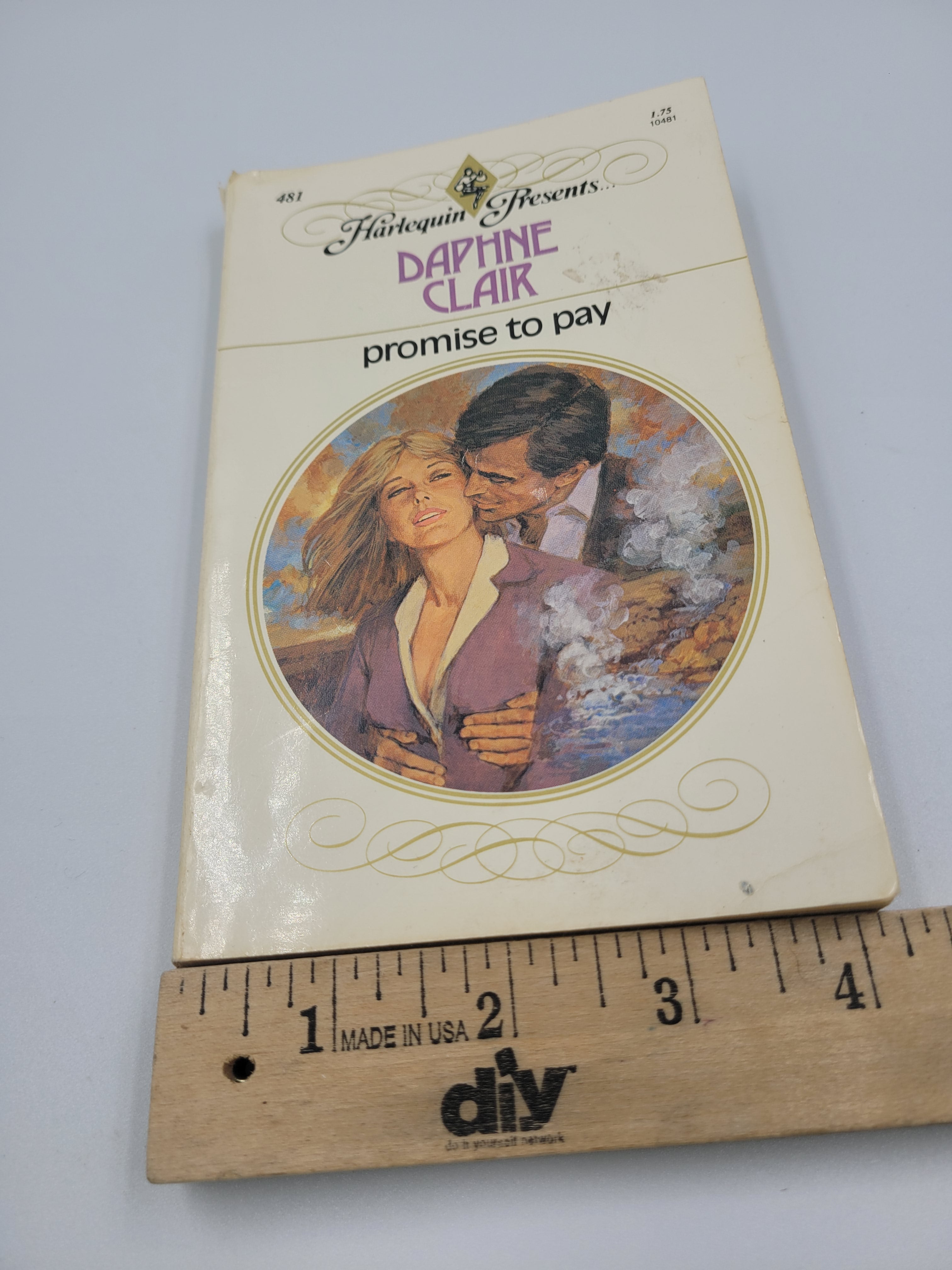 Promise to Pay by Daphne Clair – Harlequin Presents #481 (1982) – Vintage Romance Paperback