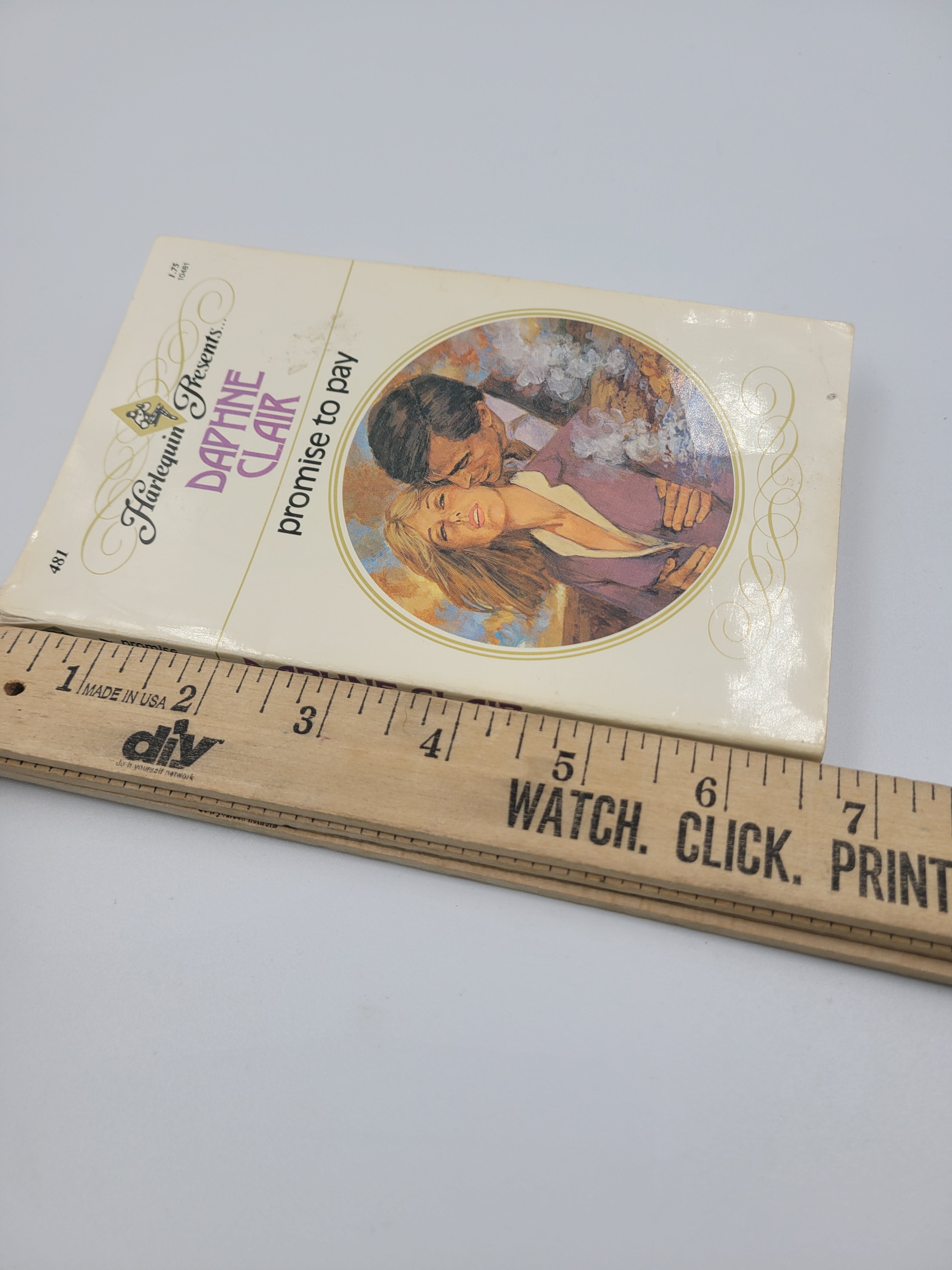 Promise to Pay by Daphne Clair – Harlequin Presents #481 (1982) – Vintage Romance Paperback