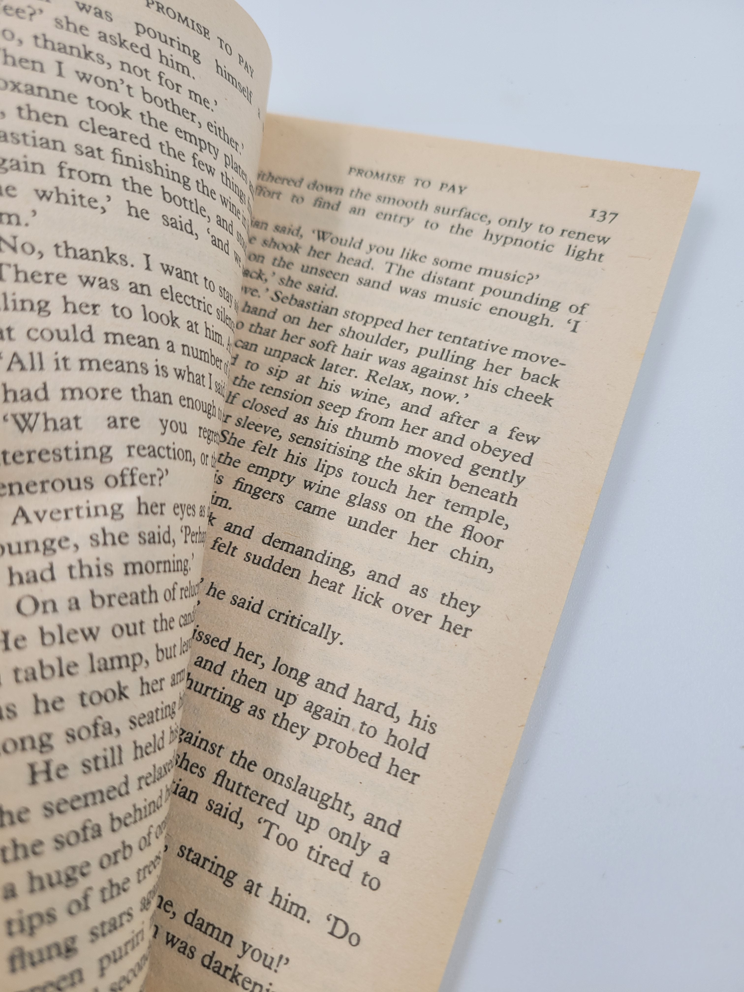 Promise to Pay by Daphne Clair – Harlequin Presents #481 (1982) – Vintage Romance Paperback