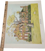 Rare 1978 Wickland Print by Sara Trigg – Home of Three Governors