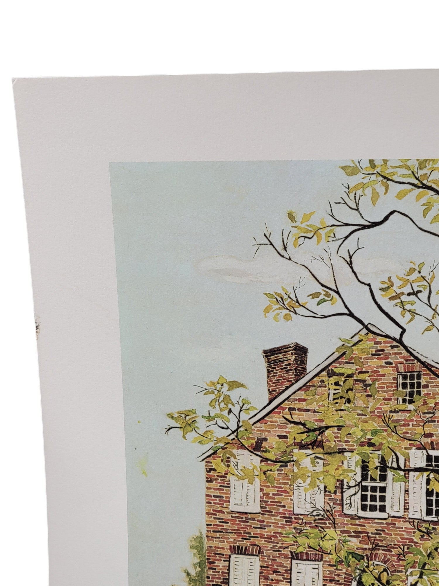 Rare 1978 Wickland Print by Sara Trigg – Home of Three Governors