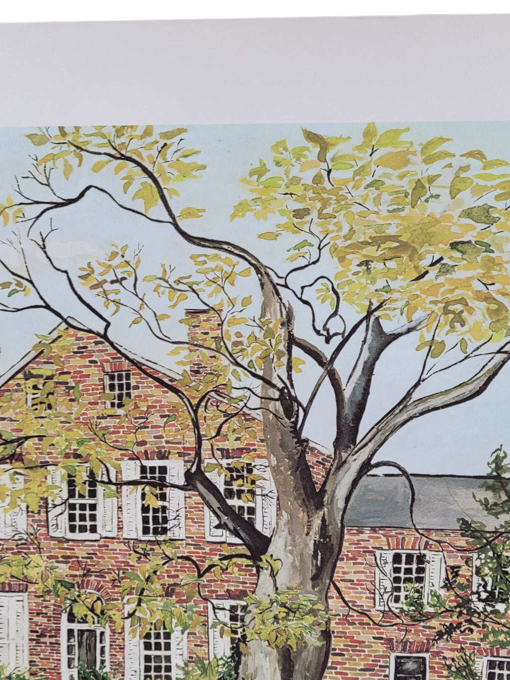 Rare 1978 Wickland Print by Sara Trigg – Home of Three Governors