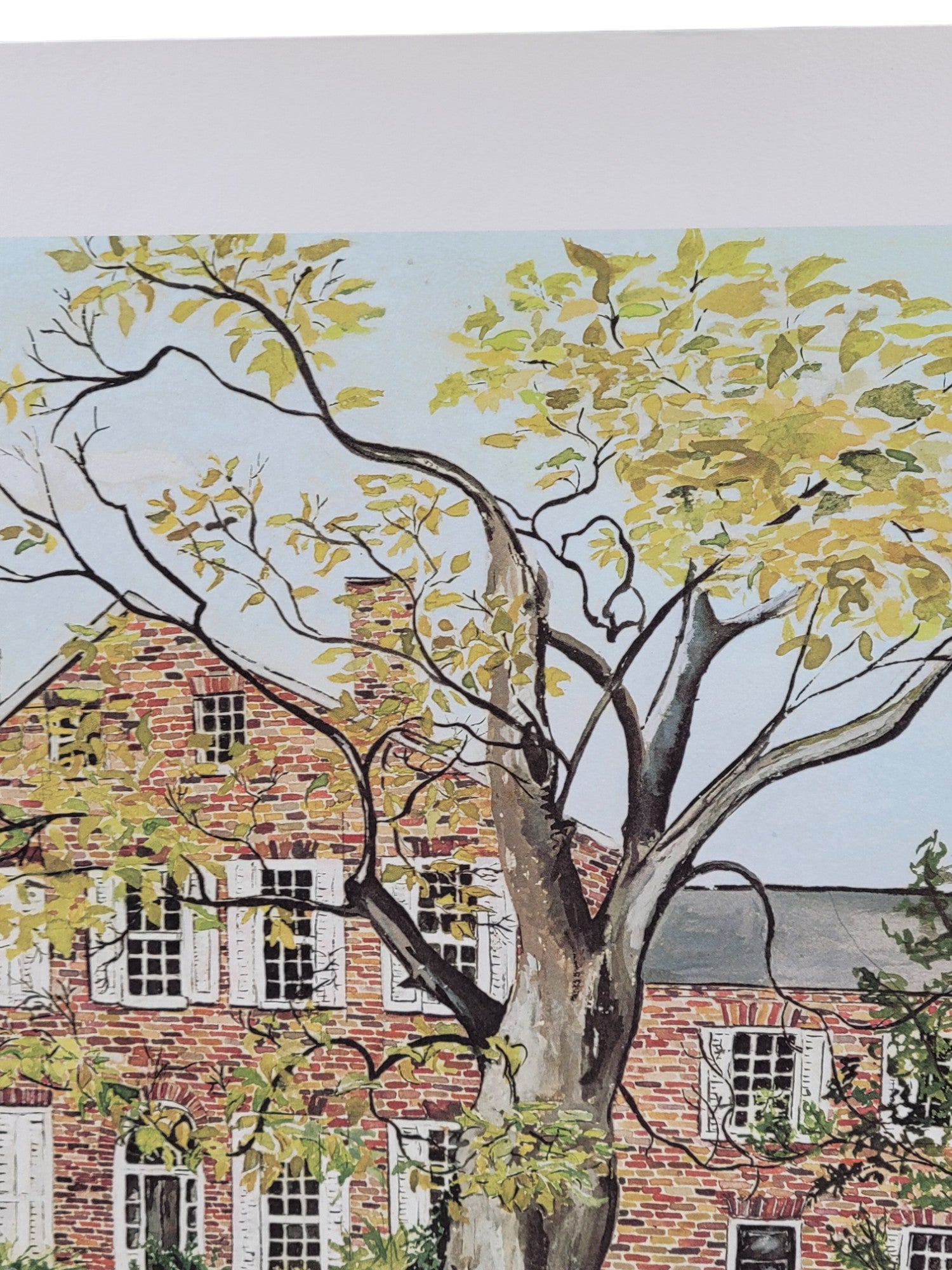 Rare 1978 Wickland Print by Sara Trigg – Home of Three Governors