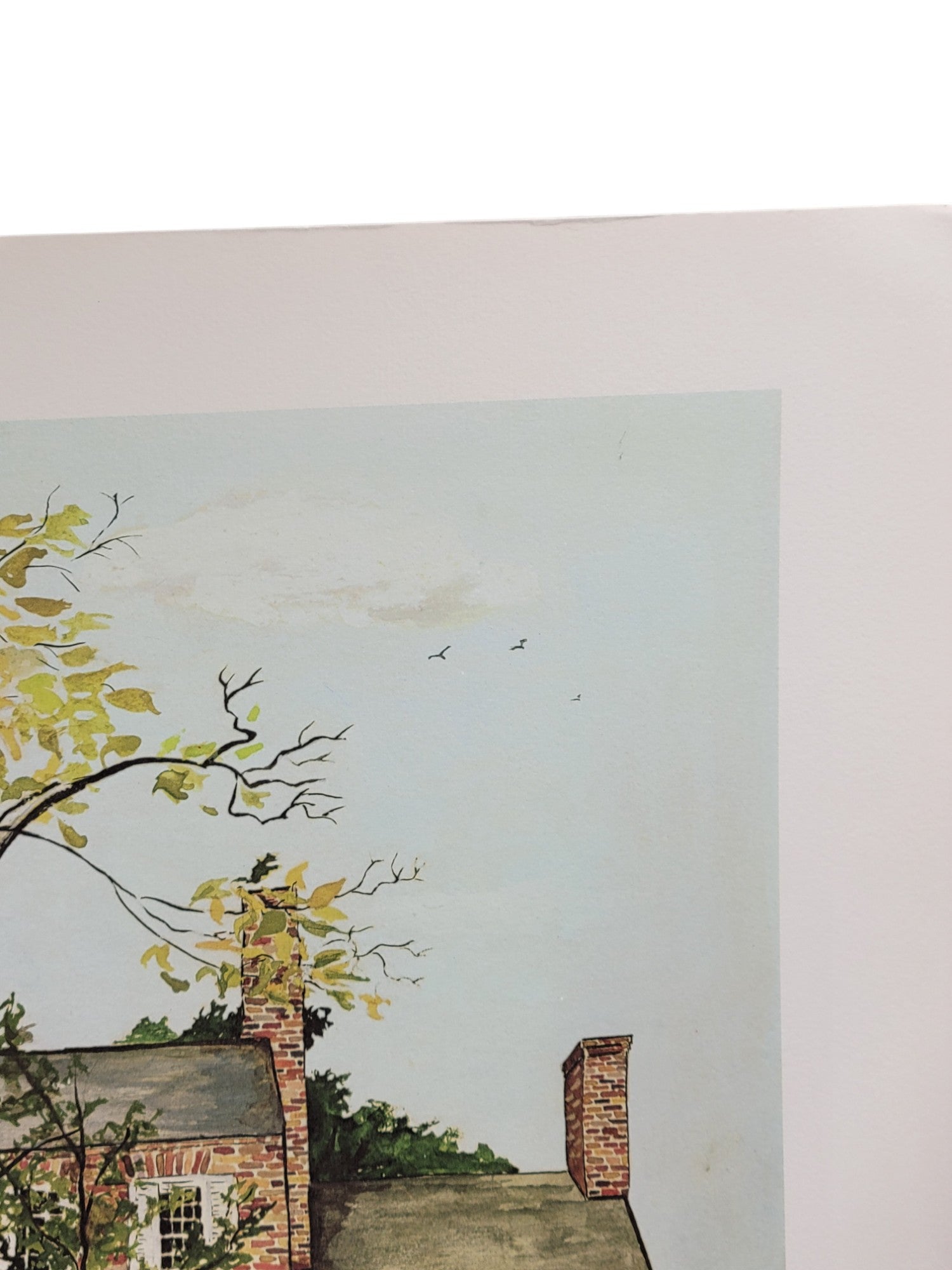Rare 1978 Wickland Print by Sara Trigg – Home of Three Governors