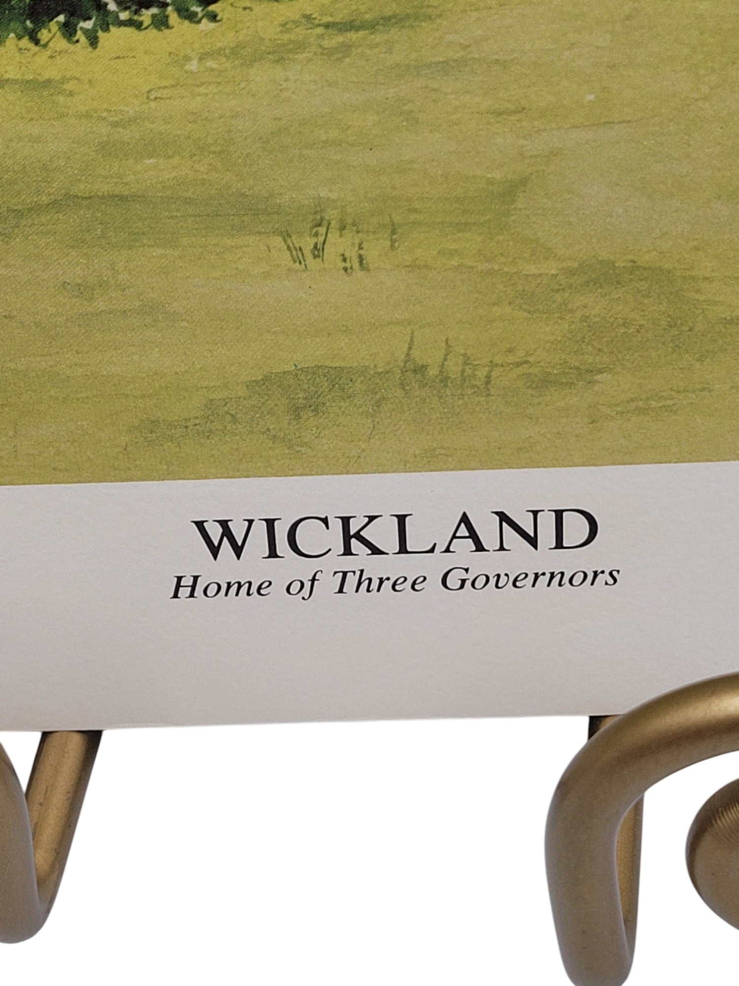 Rare 1978 Wickland Print by Sara Trigg – Home of Three Governors