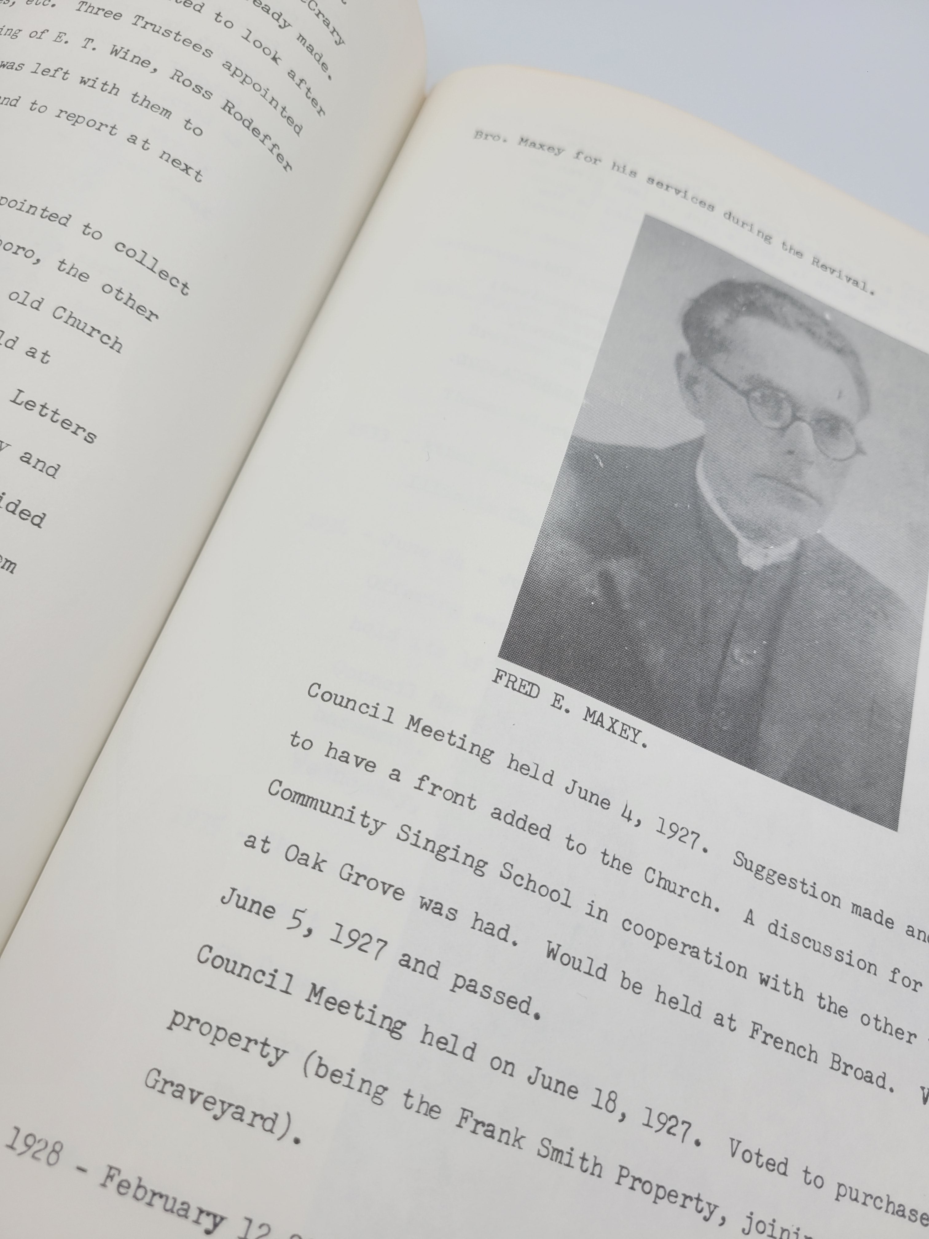 Centennial Book – French Broad Church of the Brethren (1875–1975) | Dandridge, Tennessee History