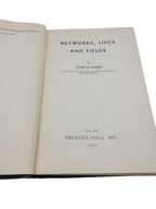 Networks, Lines and Fields by John D. Ryder – 1949 First Edition – Prentice-Hall – Vintage Electrical Engineering Hardcover