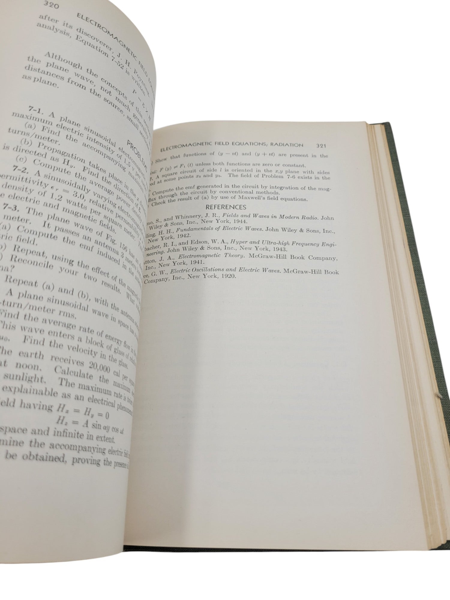 Networks, Lines and Fields by John D. Ryder – 1949 First Edition – Prentice-Hall – Vintage Electrical Engineering Hardcover