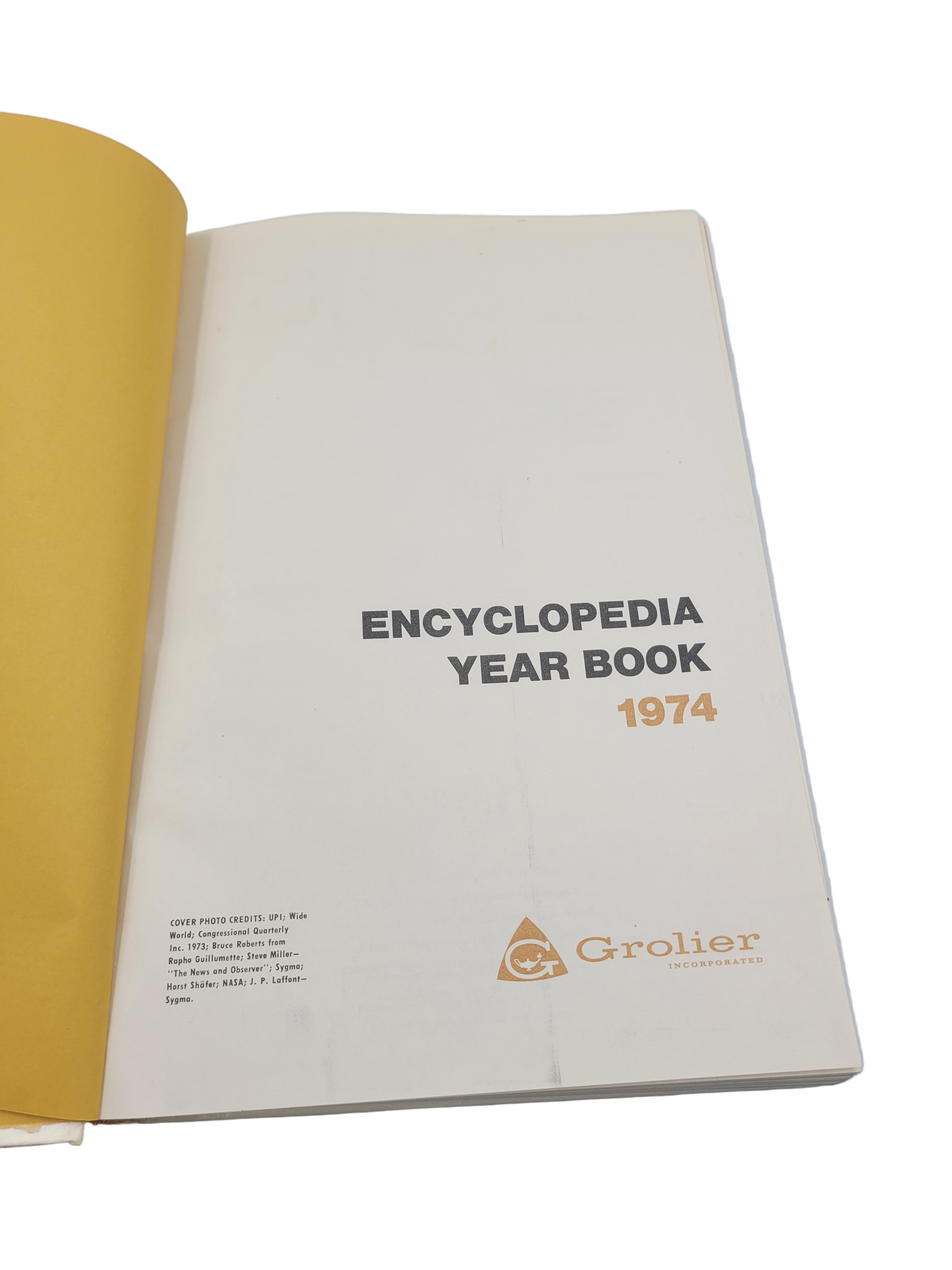 Encyclopedia Year Book 1974 by Grolier | Vintage Publishing History