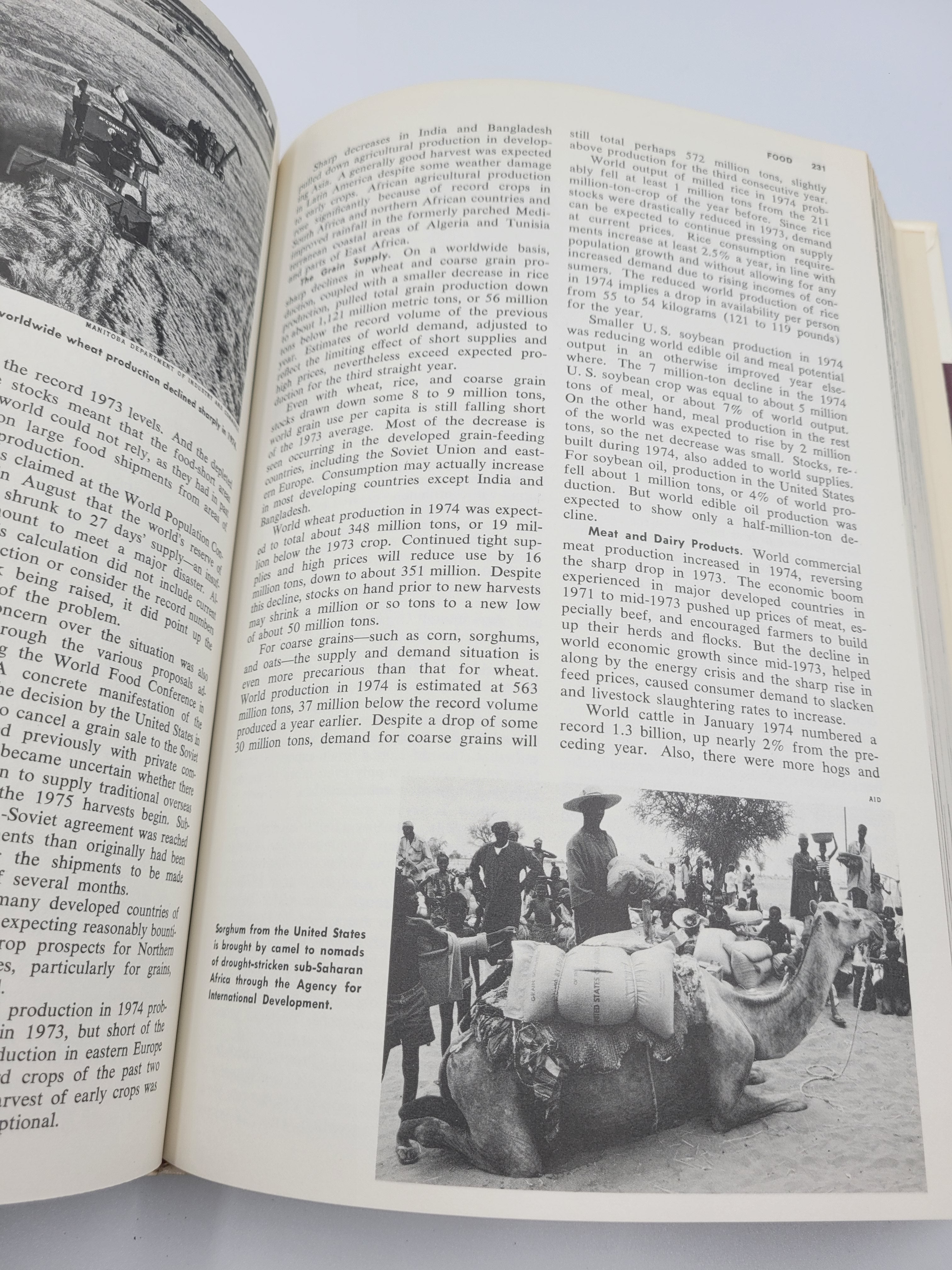 1975 Grolier Encyclopedia Year Book – Historical Events & Photography