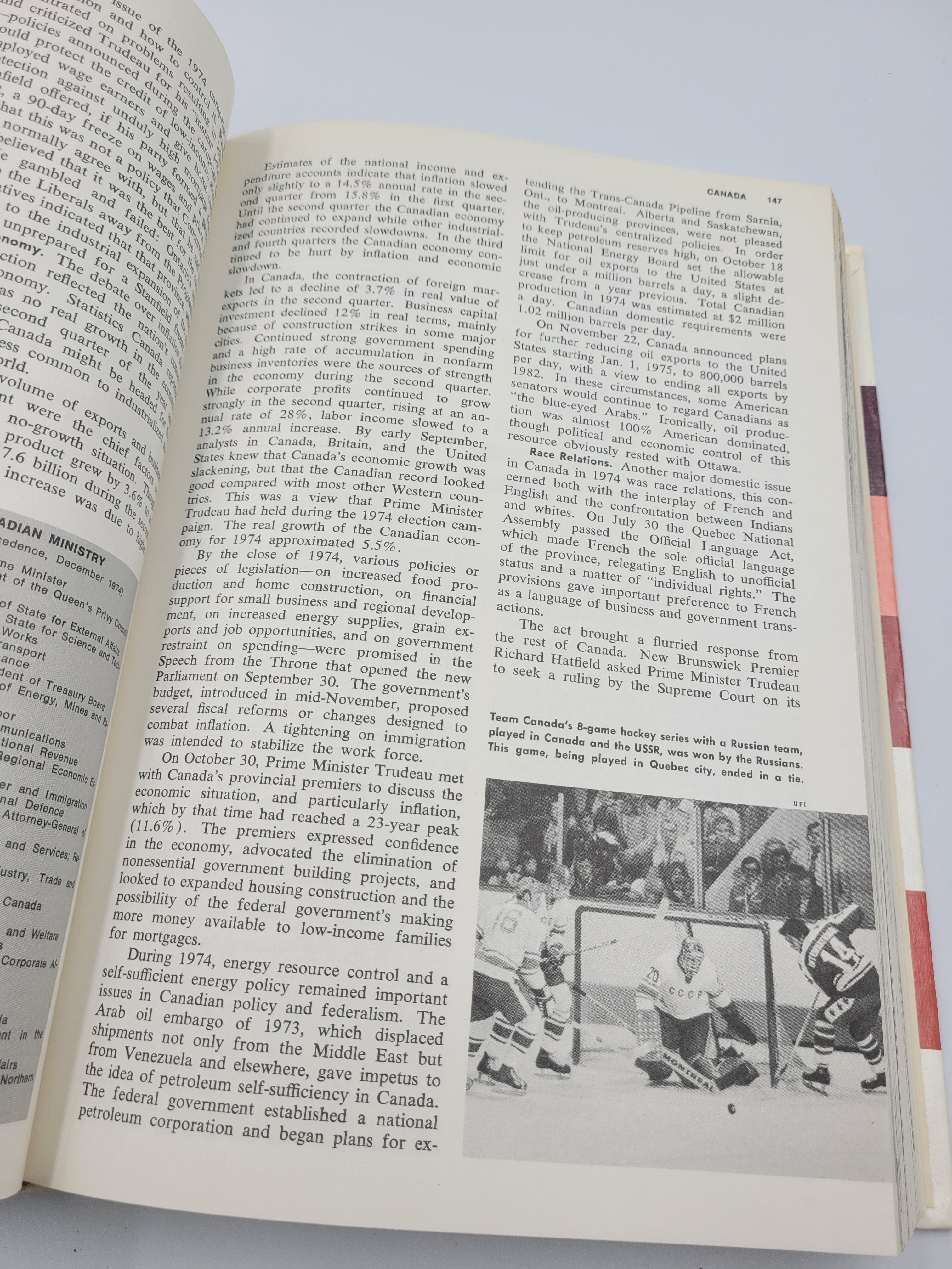 1975 Grolier Encyclopedia Year Book – Historical Events & Photography