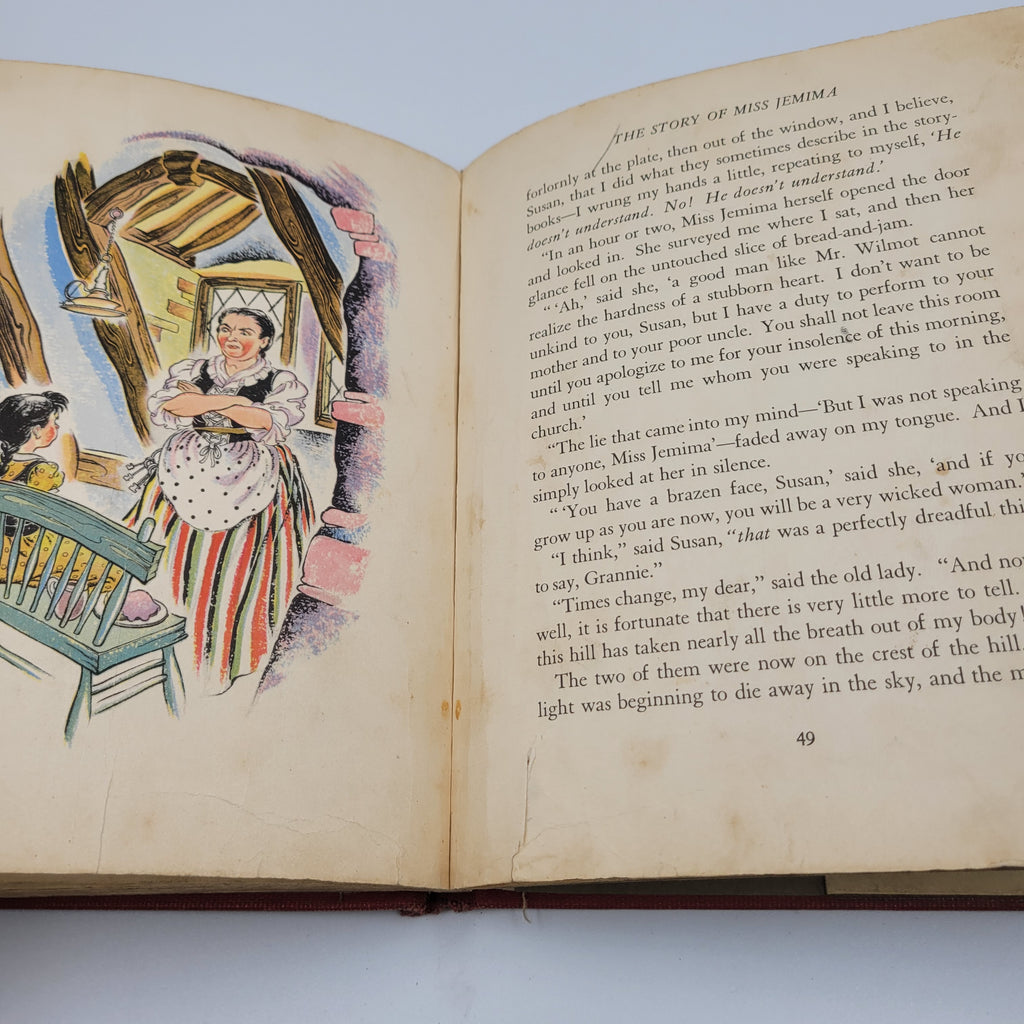 The Story of Miss Jemima by Walter de la Mare (1940) – Illustrated Vintage Ex-Library Edition