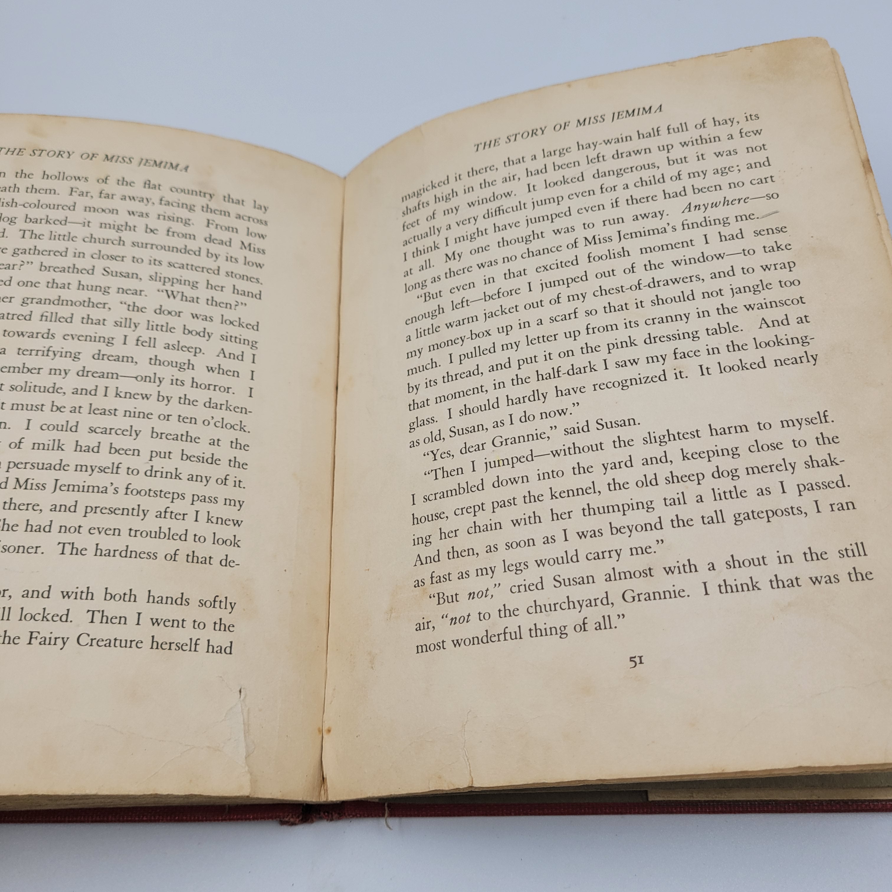 The Story of Miss Jemima by Walter de la Mare (1940) – Illustrated Vintage Ex-Library Edition