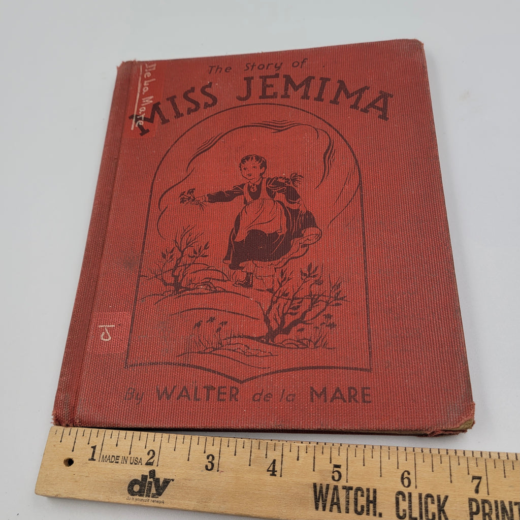 The Story of Miss Jemima by Walter de la Mare (1940) – Illustrated Vintage Ex-Library Edition