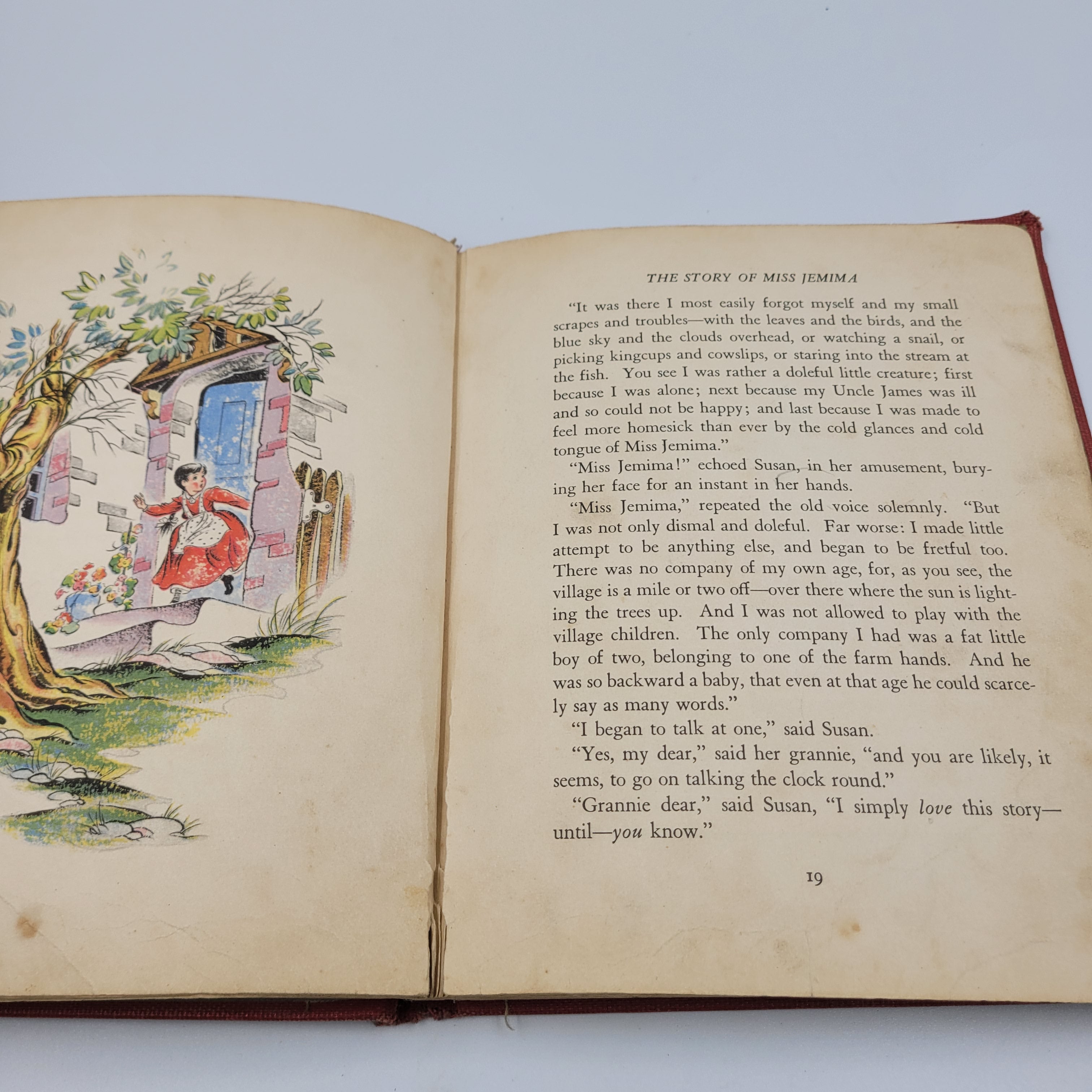 The Story of Miss Jemima by Walter de la Mare (1940) – Illustrated Vintage Ex-Library Edition