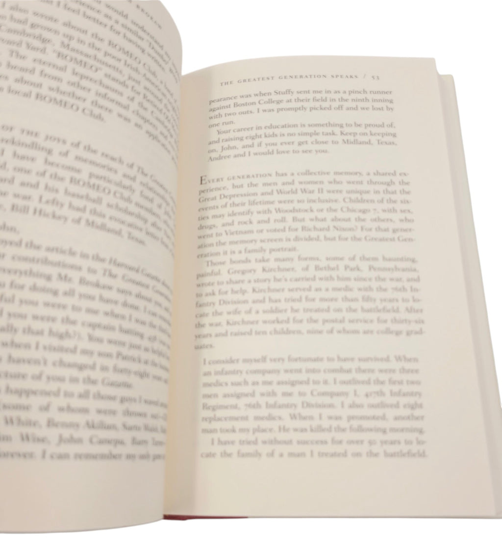 The Greatest Generation Speaks: Letters and Reflections by Tom Brokaw (2002)