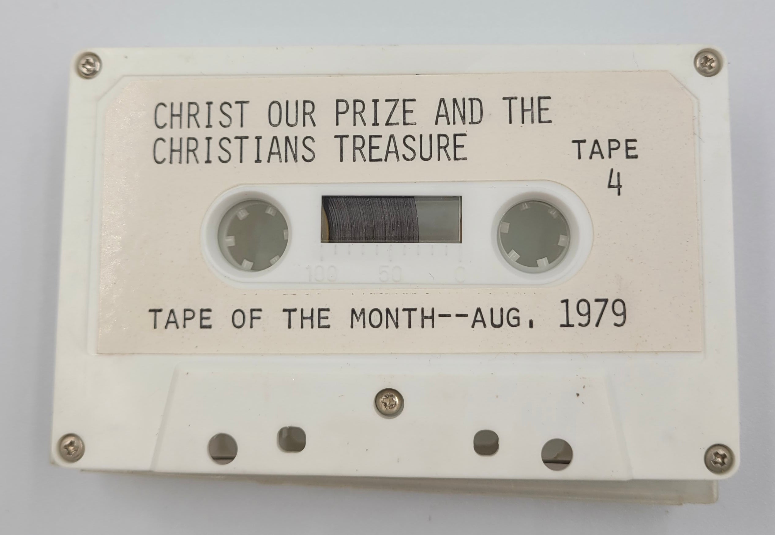 Christ Our Prize – Baptist Sermon Cassette Tape 4, Aug. 1979 – Donlin Productions