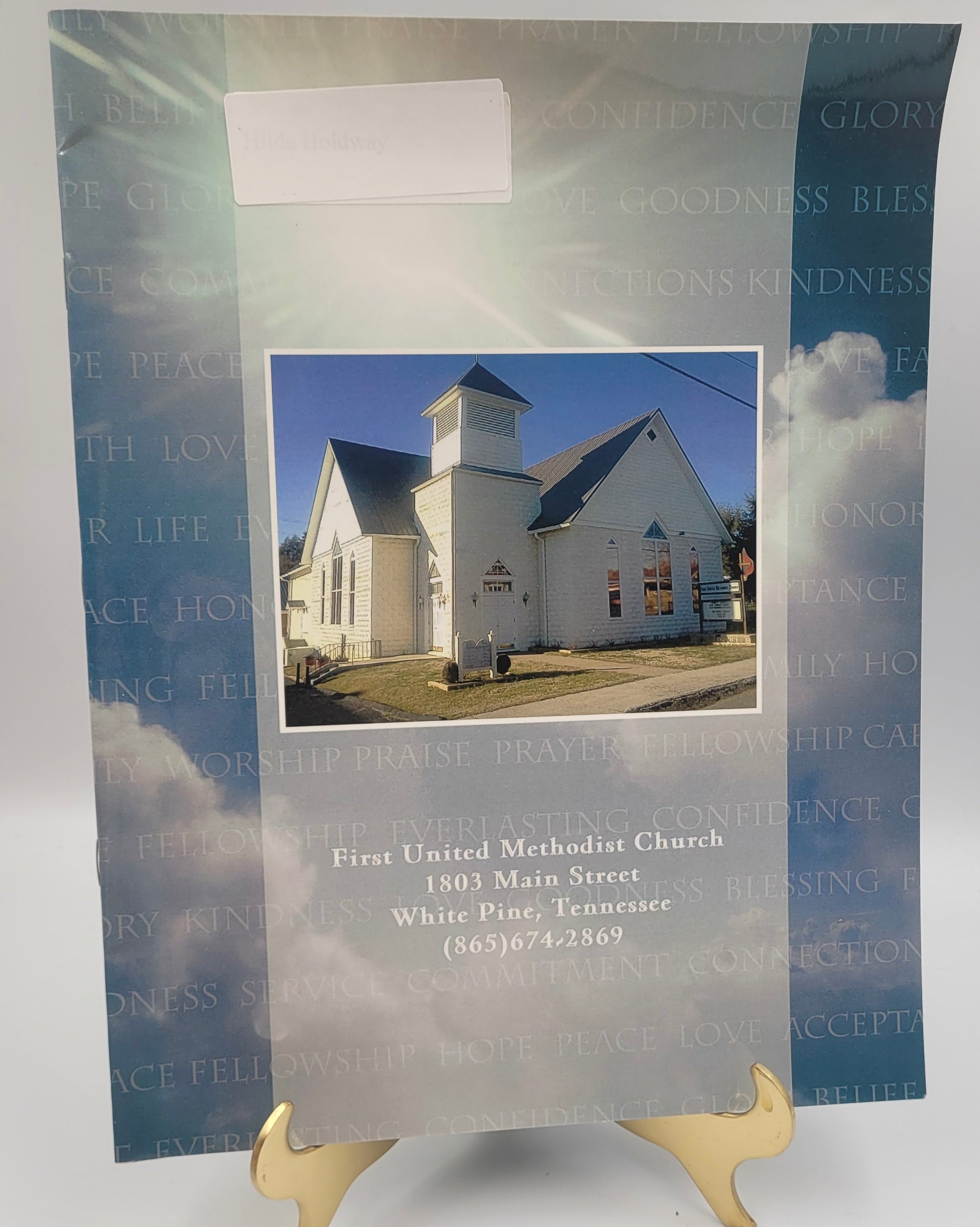 Lot of 5 Church Membership Directories – First United Methodist Church, White Pine, Tennessee