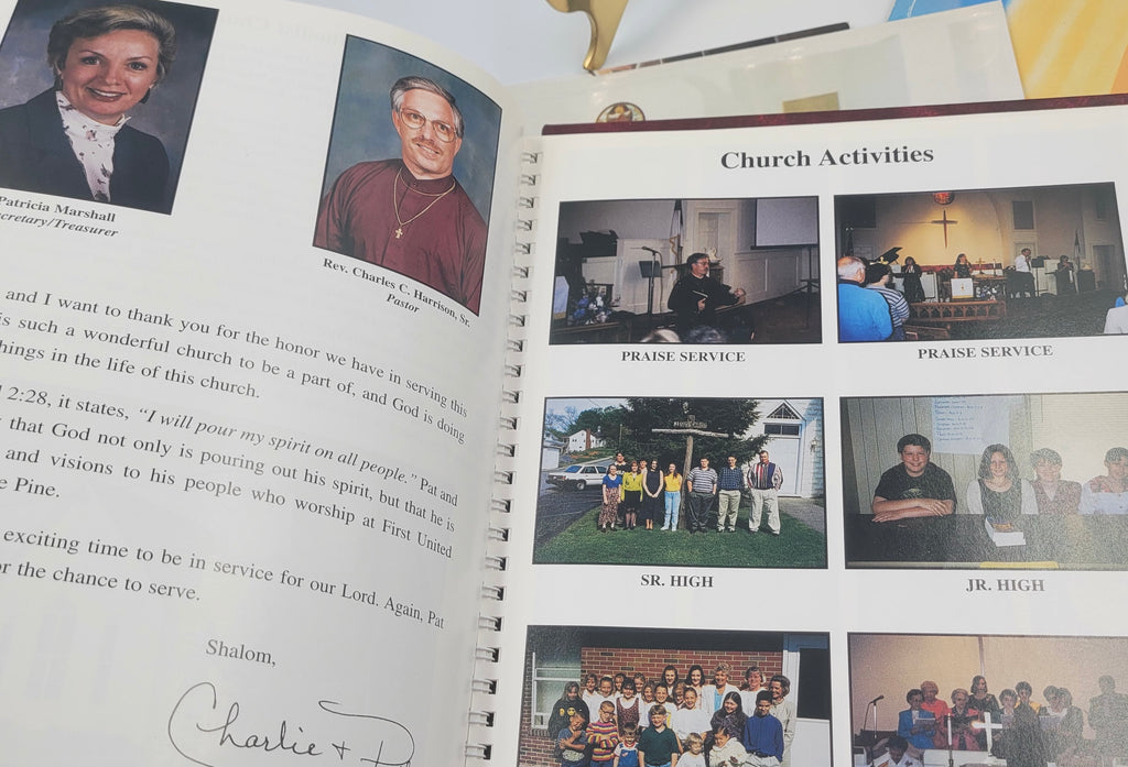 Lot of 5 Church Membership Directories – First United Methodist Church, White Pine, Tennessee