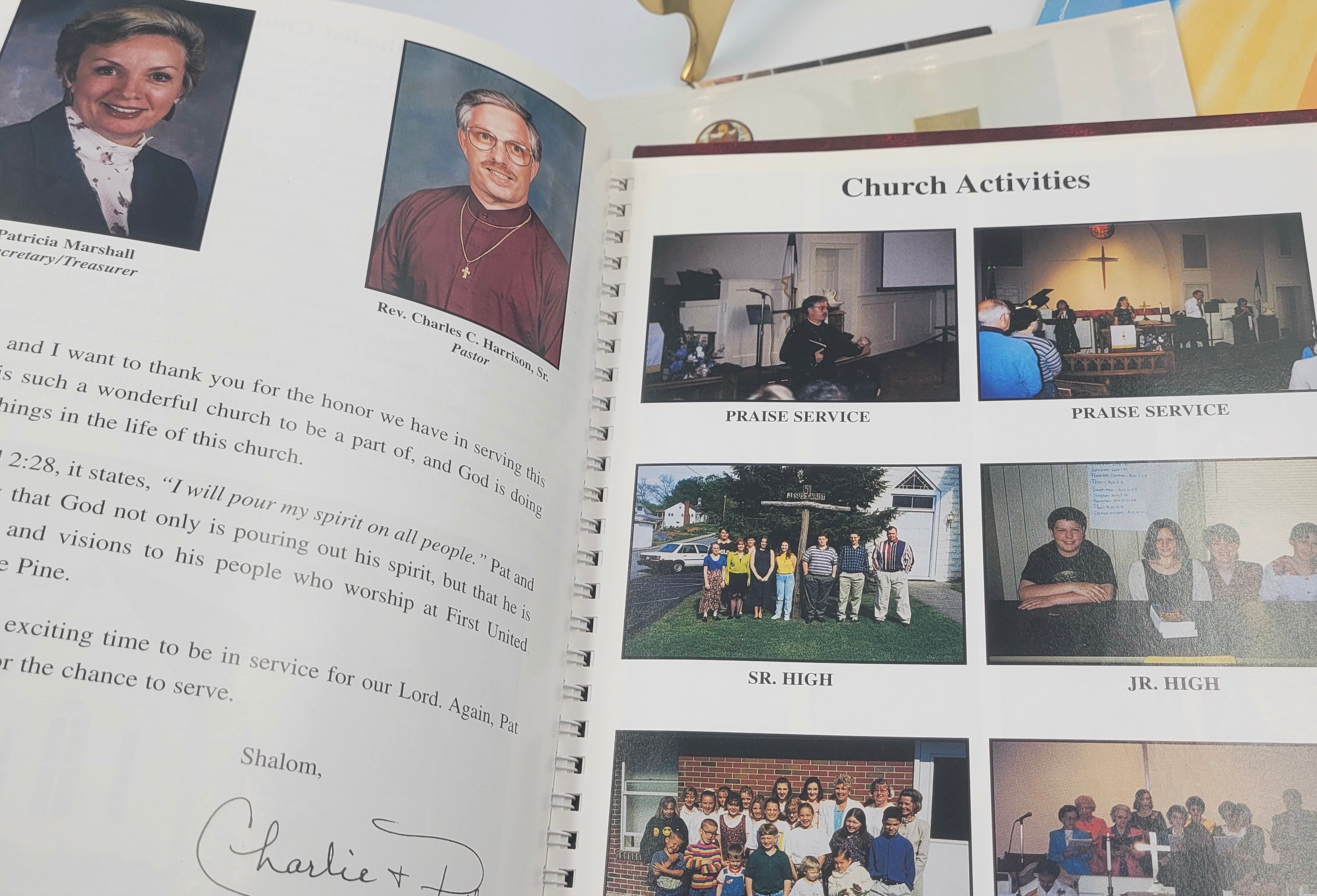 Lot of 5 Church Membership Directories – First United Methodist Church, White Pine, Tennessee