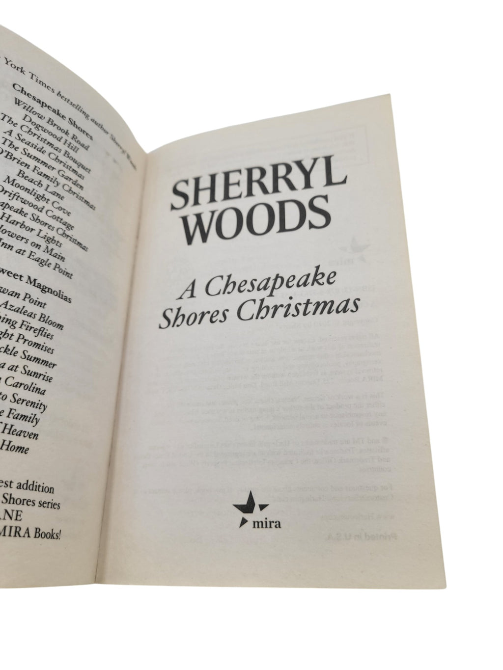 A Chesapeake Shores Christmas by Sherryl Woods (2010, MIRA Books) – Vintage Paperback, Hallmark Series Tie-In